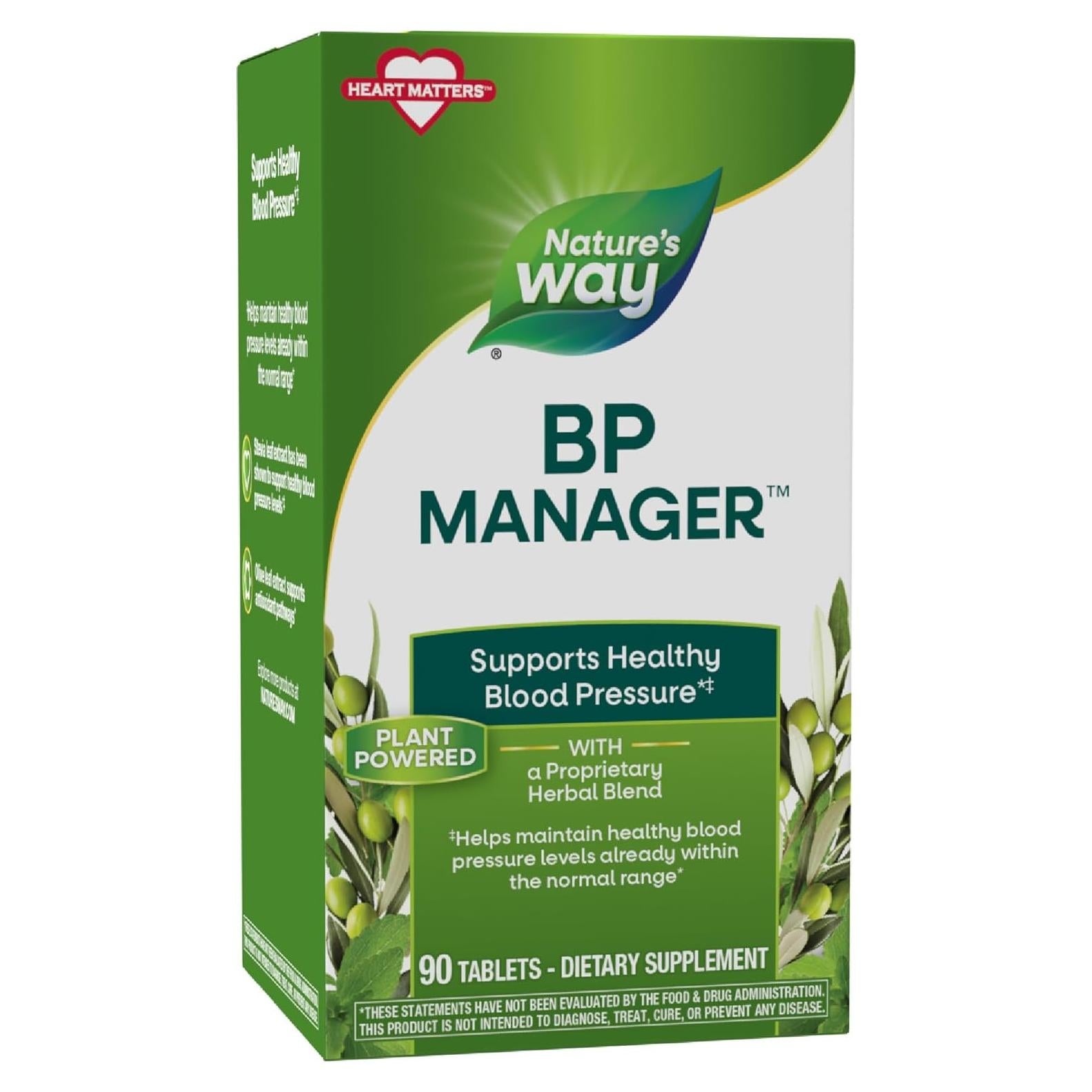 Gestor de Presión Arterial Nature's Way 90 Tabletas Veganas