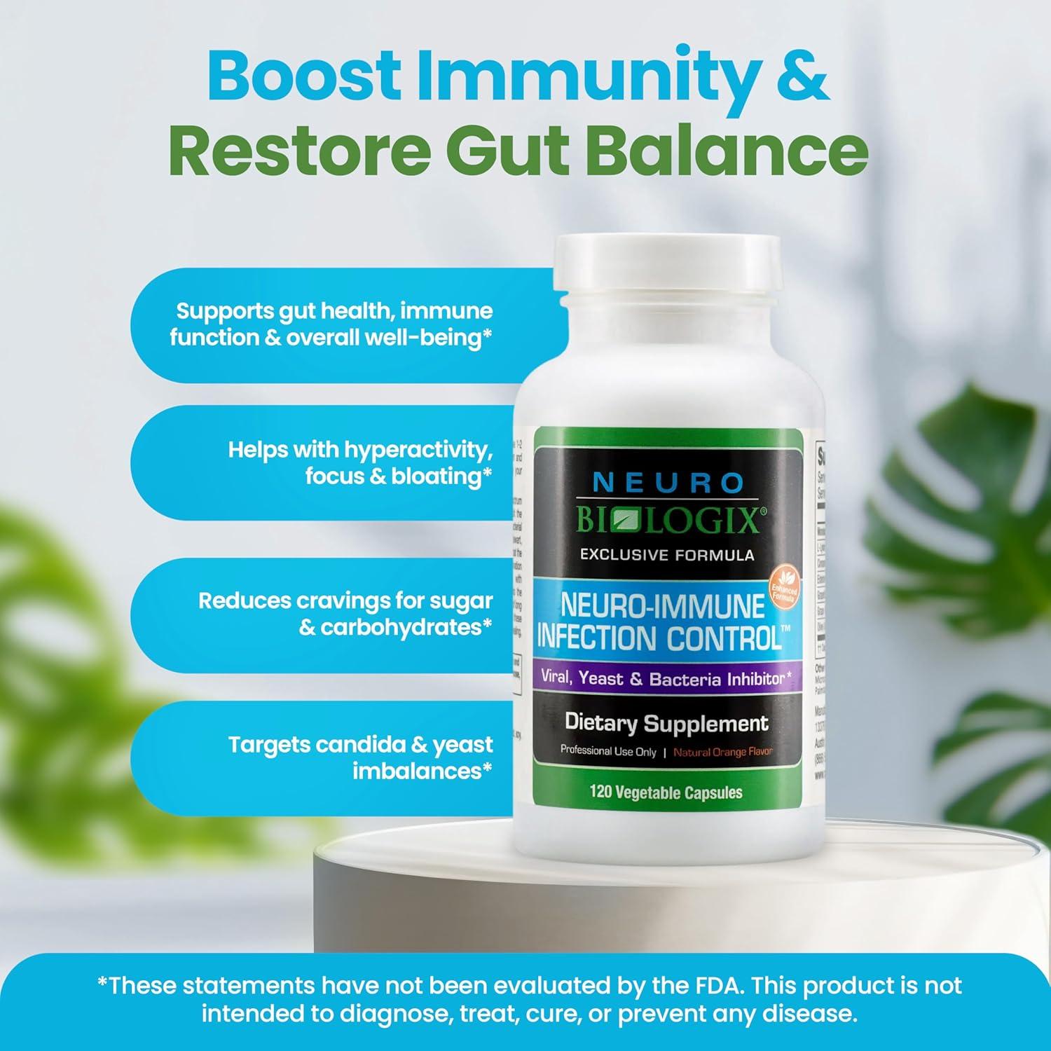 Suplemento Inmunológico Neurobiologix 120 Cápsulas - Control de Infección