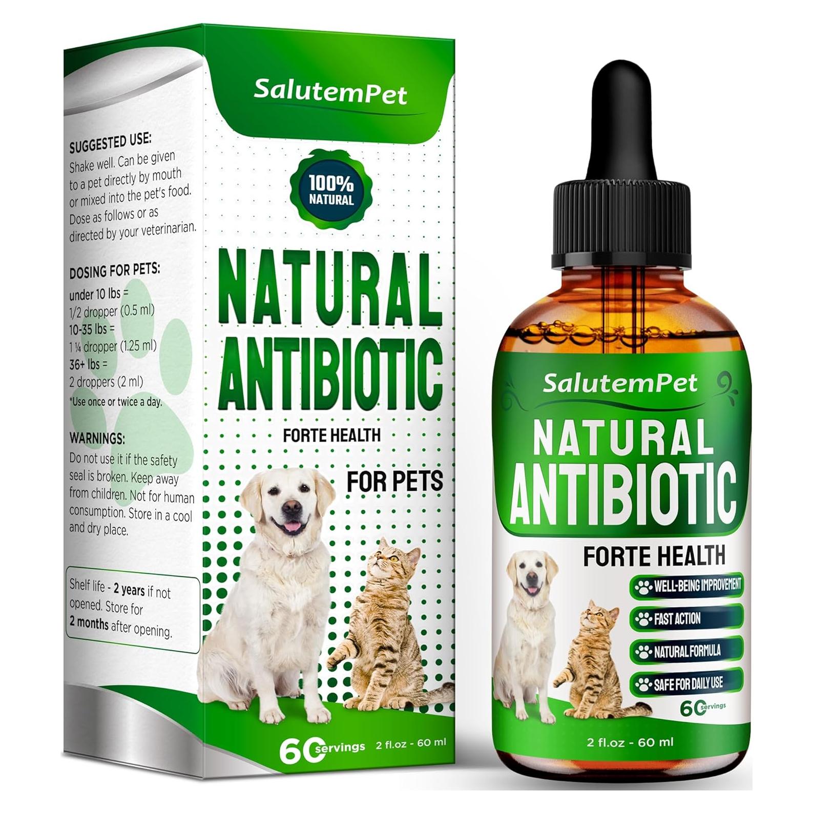 Antibiótico Natural para Perros y Gatos SalutemPet 60 ml