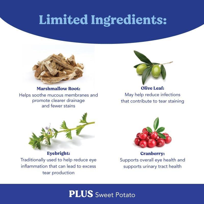 Suplemento Natural Plus para Manchas de Lagrimas Perros 75g