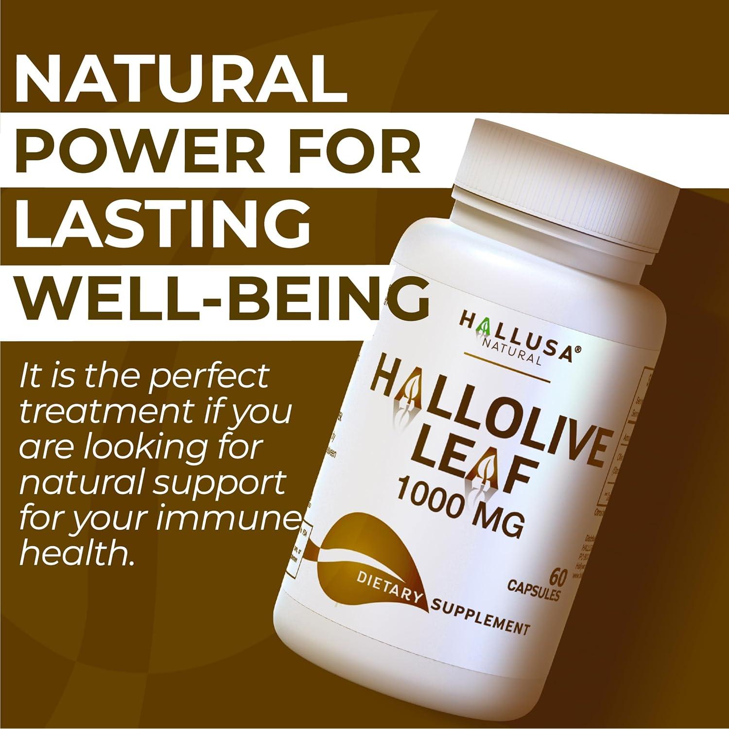 Suplemento Inmunológico Hallusa Natural 1000mg - 60 Cápsulas