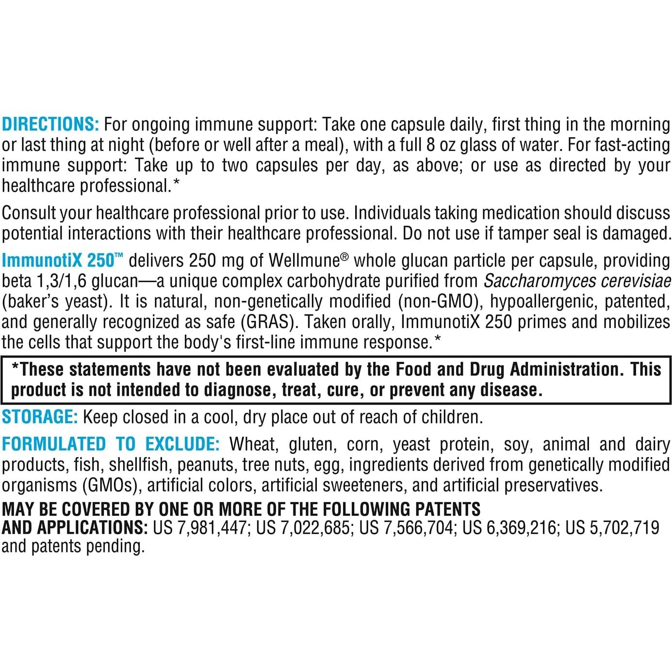 Suplemento Inmunológico XYMOGEN ImmunotiX 250 - 30 Cápsulas