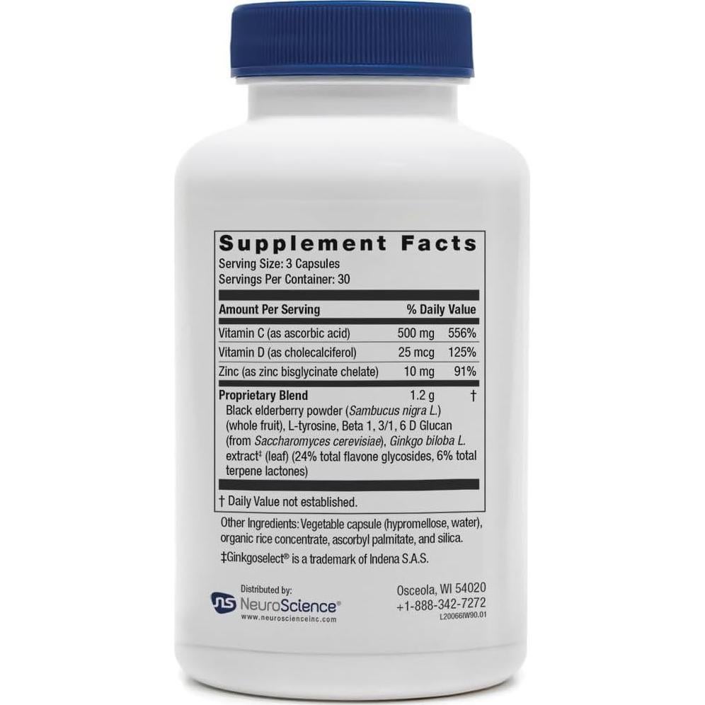 Suplemento Inmunológico ImmuWell NeuroScience 90 Cápsulas