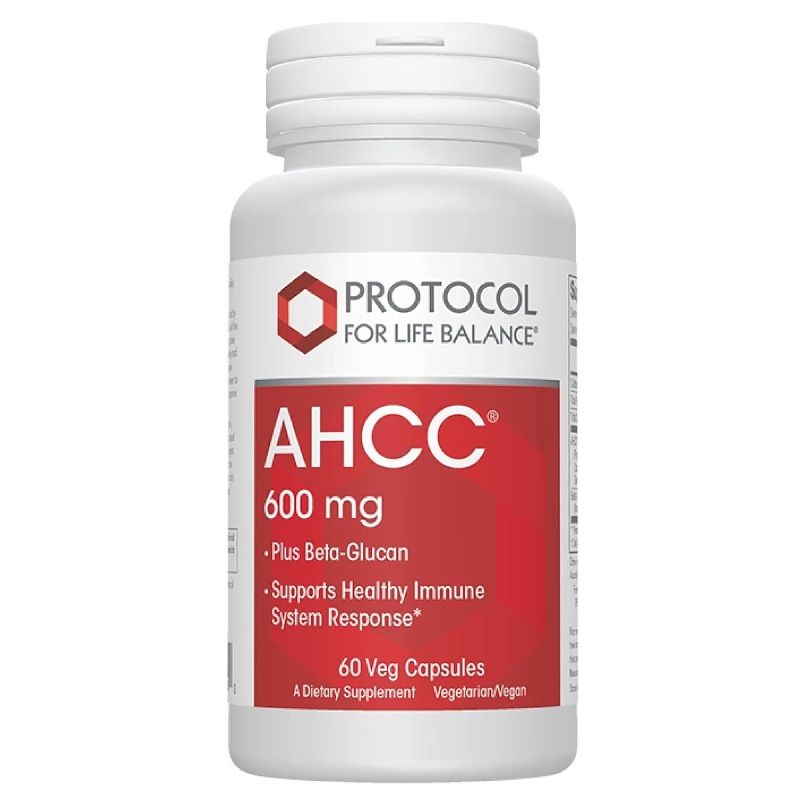 Suplemento AHCC 600 mg Protocolo - Apoyo Hepático e Inmunológico - 60 Cápsulas Veganas