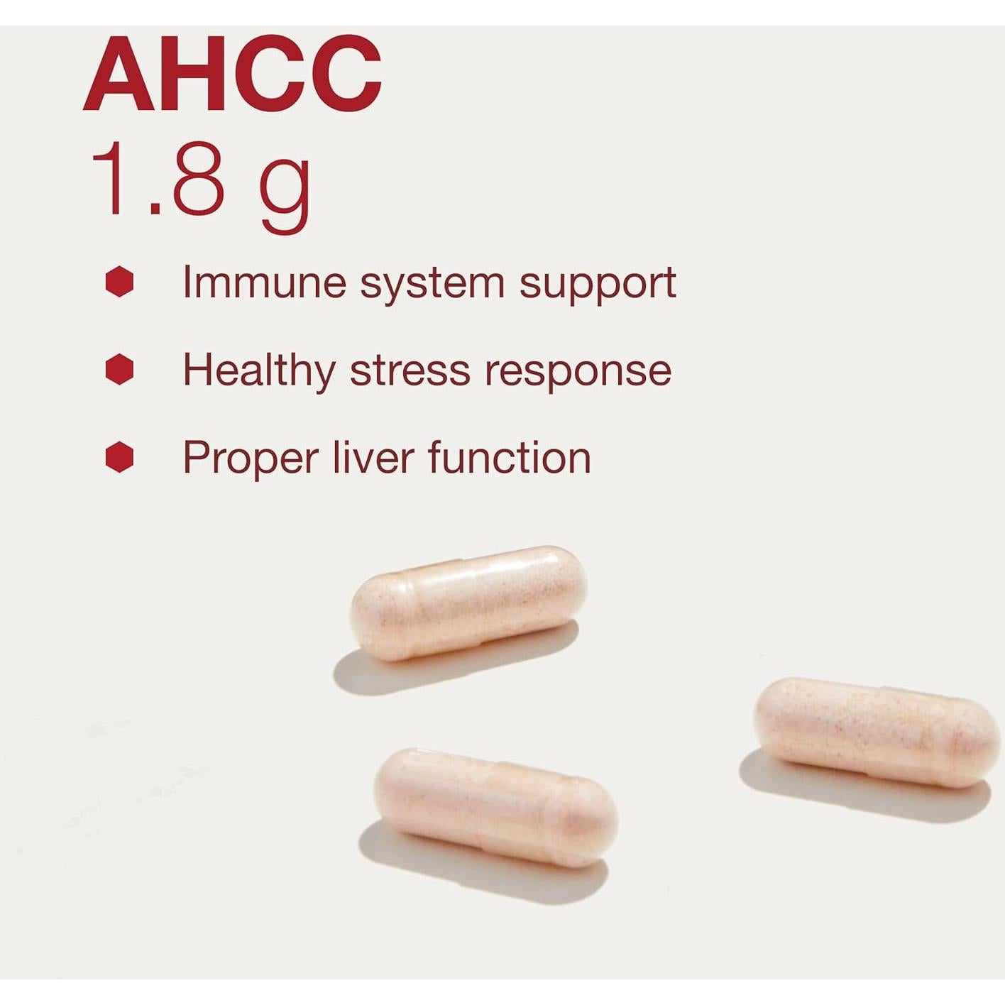 Suplemento AHCC 600 mg Protocolo - Apoyo Hepático e Inmunológico - 60 Cápsulas Veganas