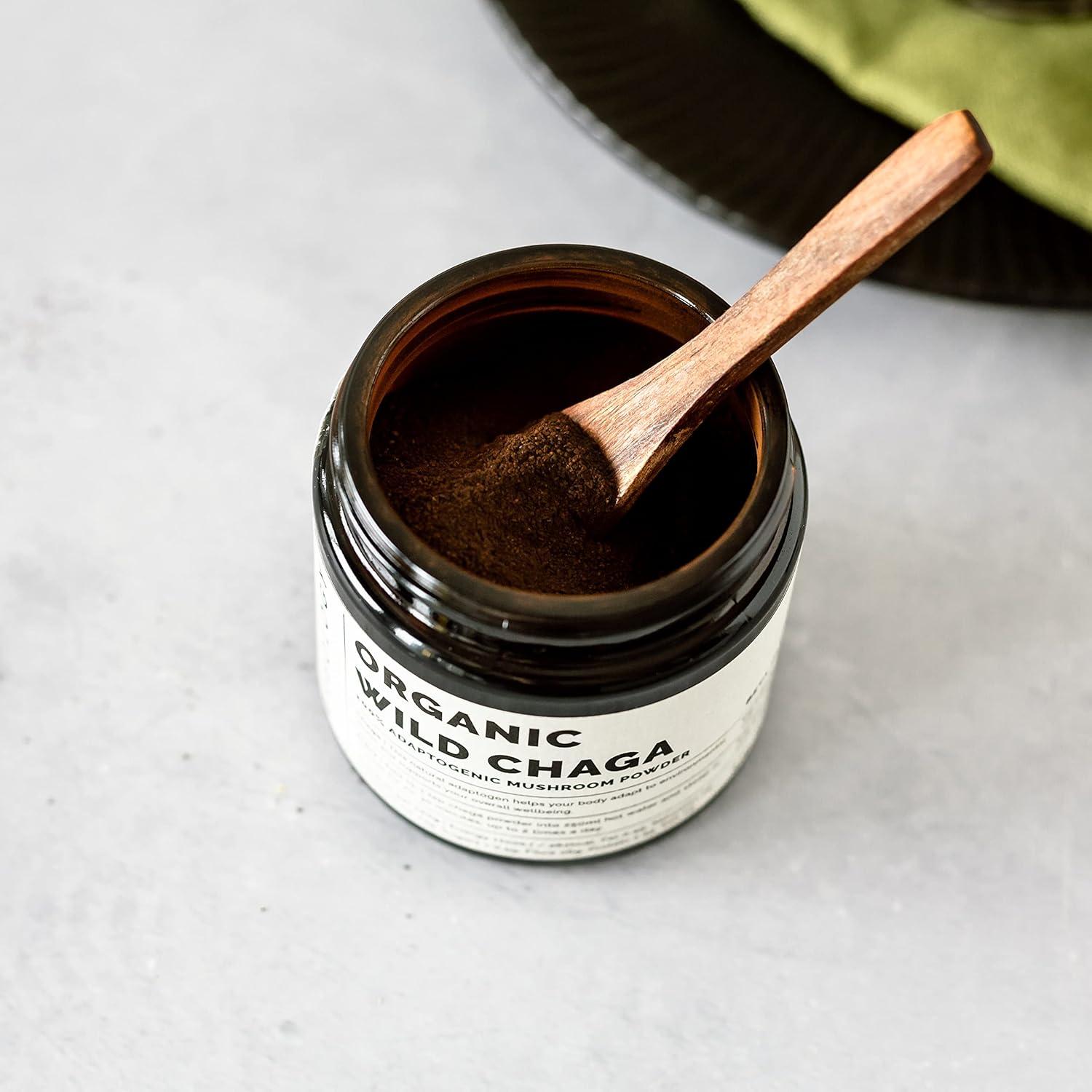 Polvo de Hongo Chaga Orgánico Erbology 51g - 7% Beta-glucanos