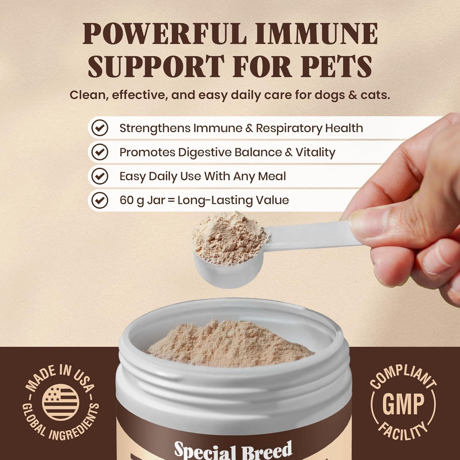 Hongo Cola de Pavo Orgánico Special Breed 60g - Suplemento para Perros y Gatos