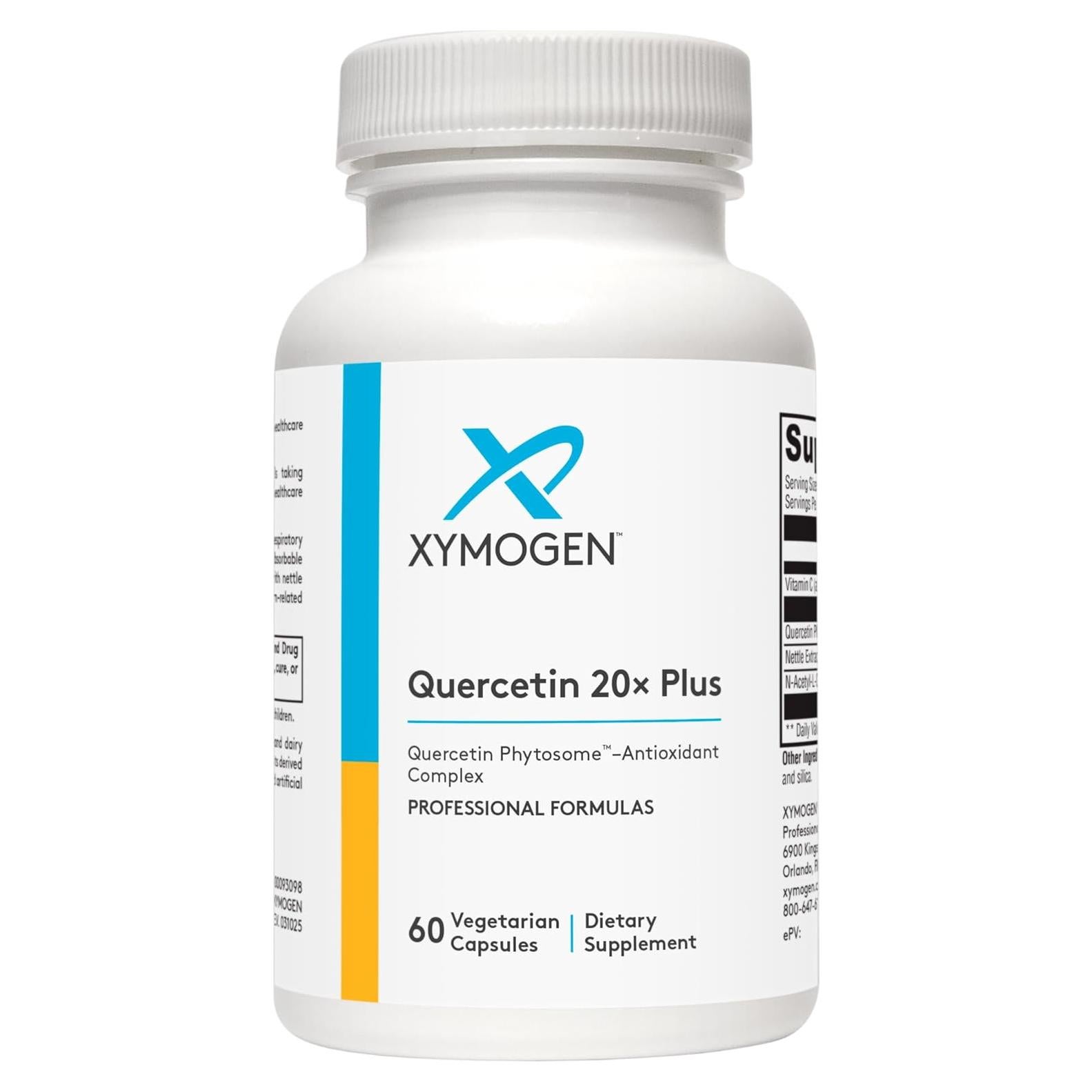 Suplemento de Quercetina XYMOGEN 60 Cápsulas - Soporte Respiratorio