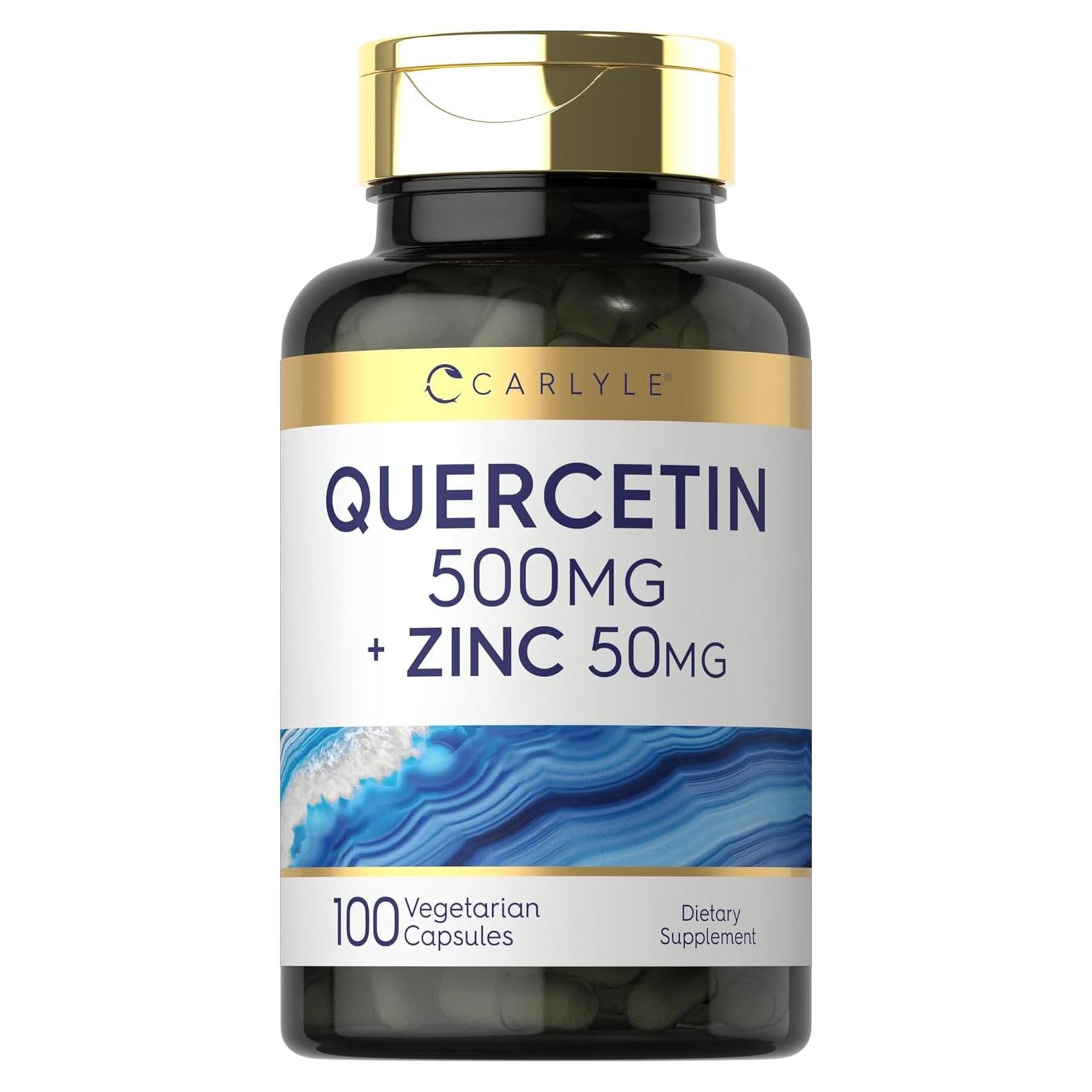 Cápsulas de Quercetina Carlyle 500mg + Zinc 50mg - 100 Unidades