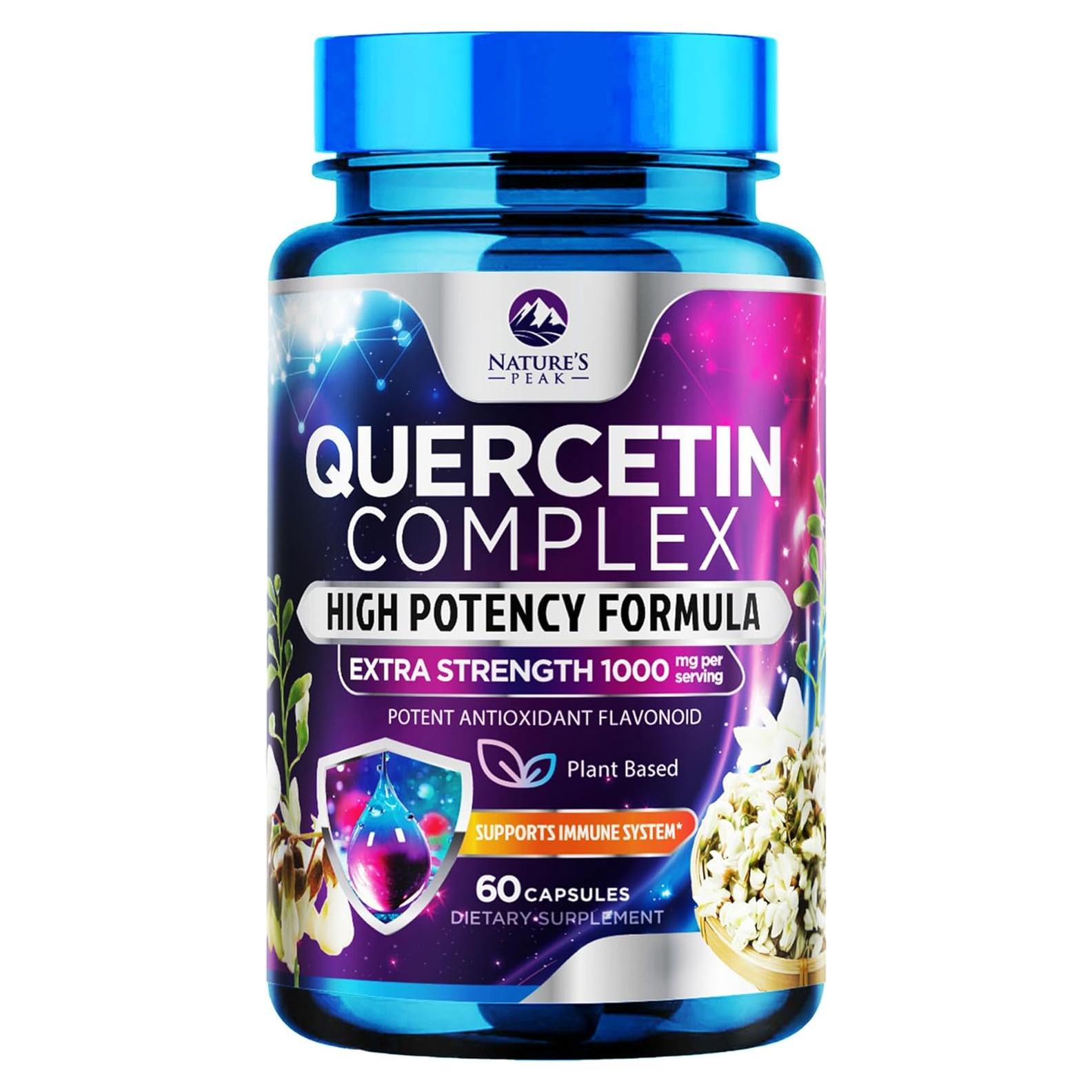 Suplemento de Quercetina 1000mg Nature's Peak - 60 Cápsulas