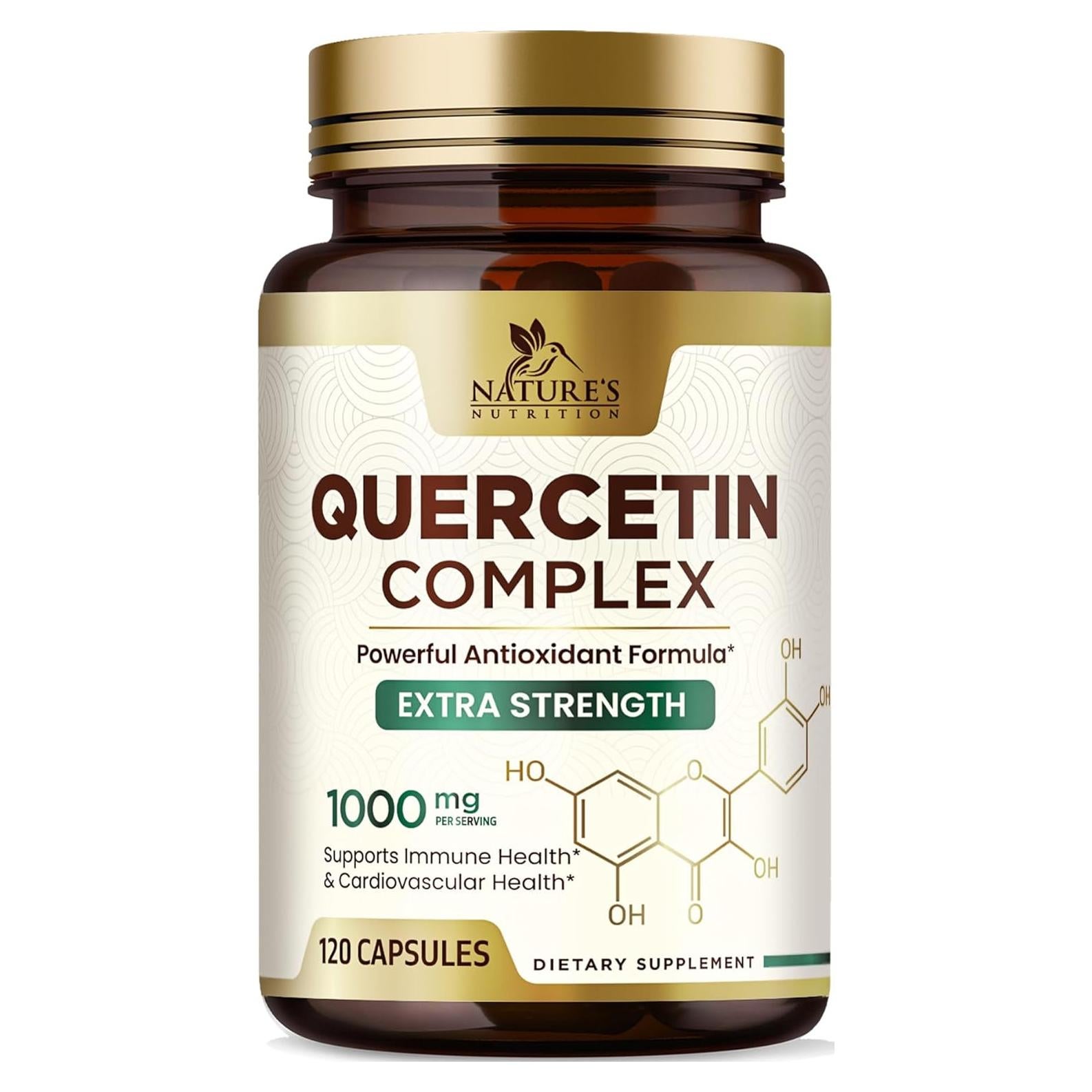 Suplemento de Quercetina 1000mg Nature's Nutrition - 120 Cápsulas