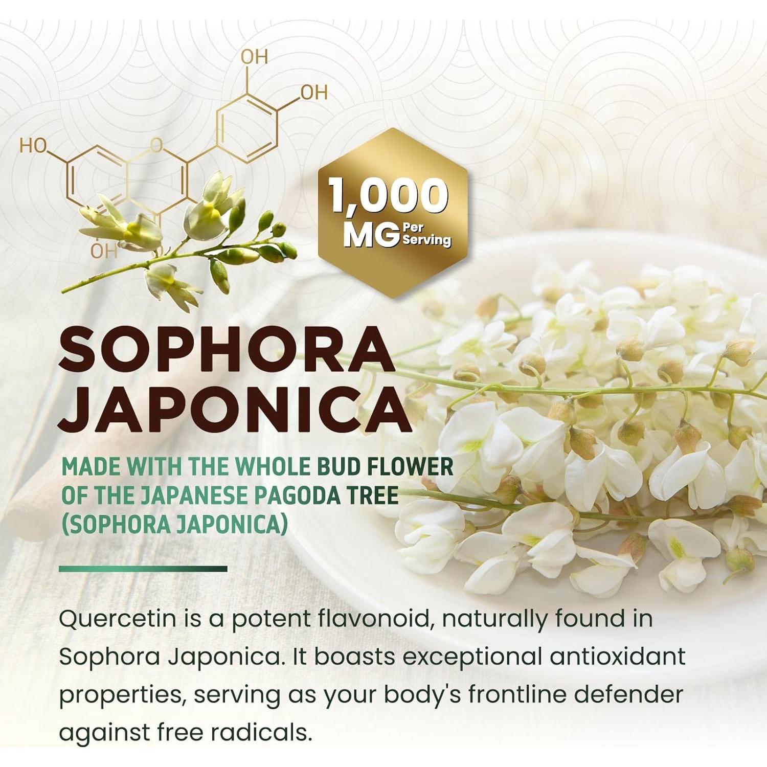 Suplemento de Quercetina 1000mg Nature's Nutrition - 120 Cápsulas