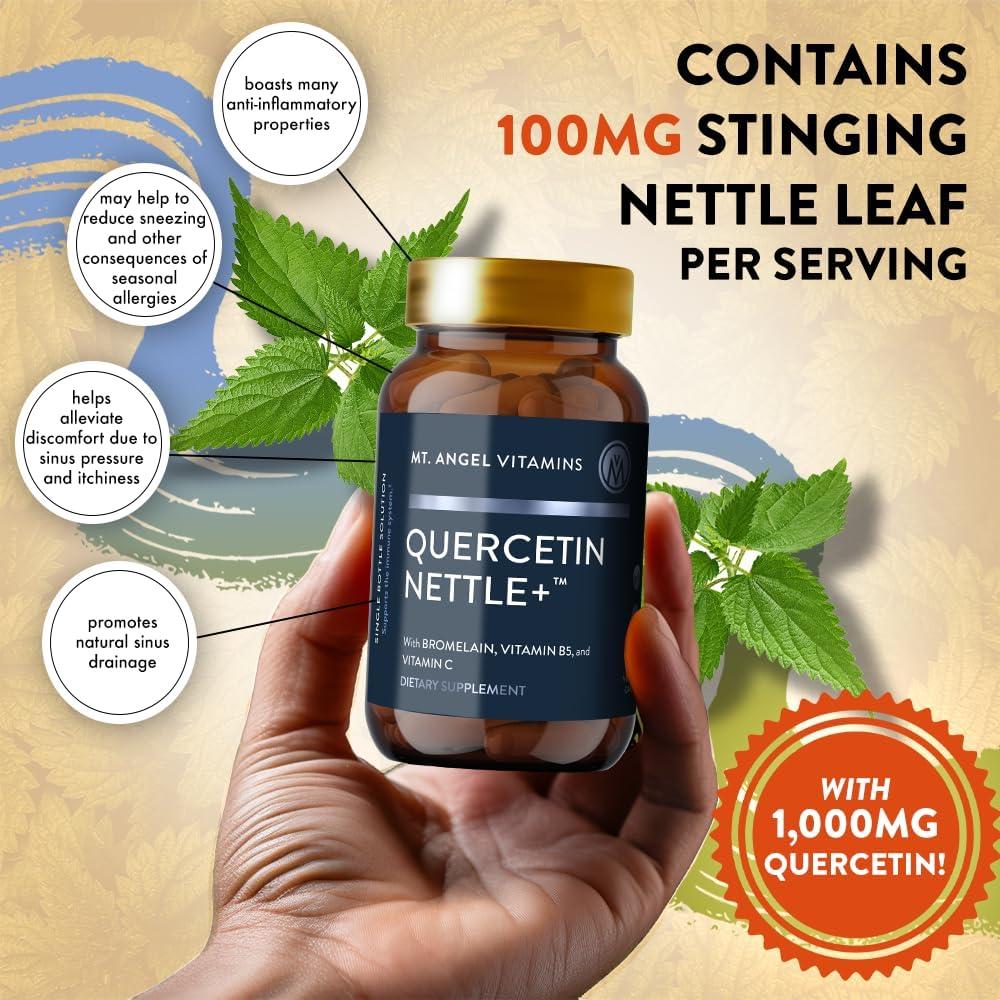 Vitaminas Mt. Angel Quercetina Nettle+ 60 Tabletas - Alivio Alergias