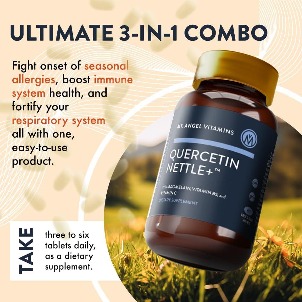 Vitaminas Mt. Angel Quercetina Nettle+ 60 Tabletas - Alivio Alergias