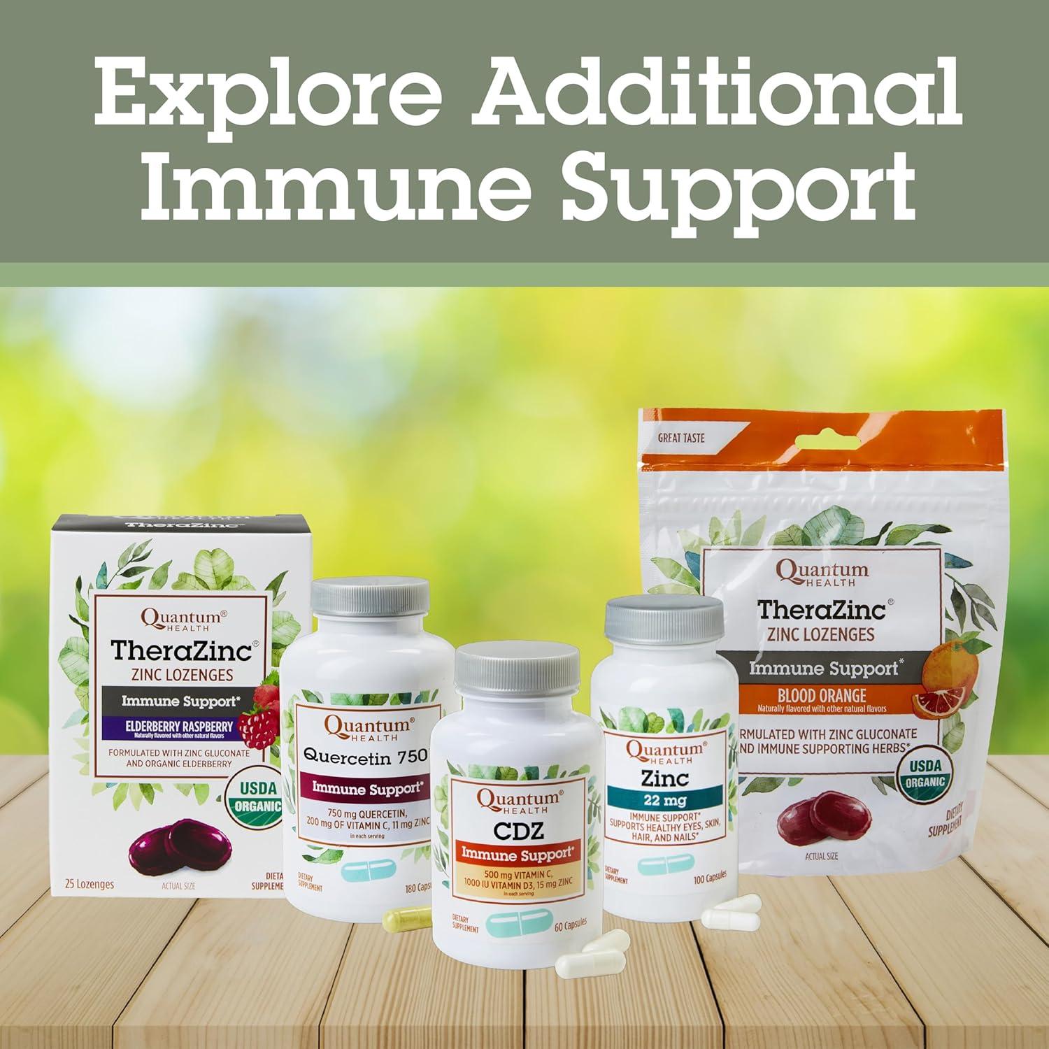 Quantum Health Quercetina 500mg con Zinc y Vitamina C - 90 Cápsulas