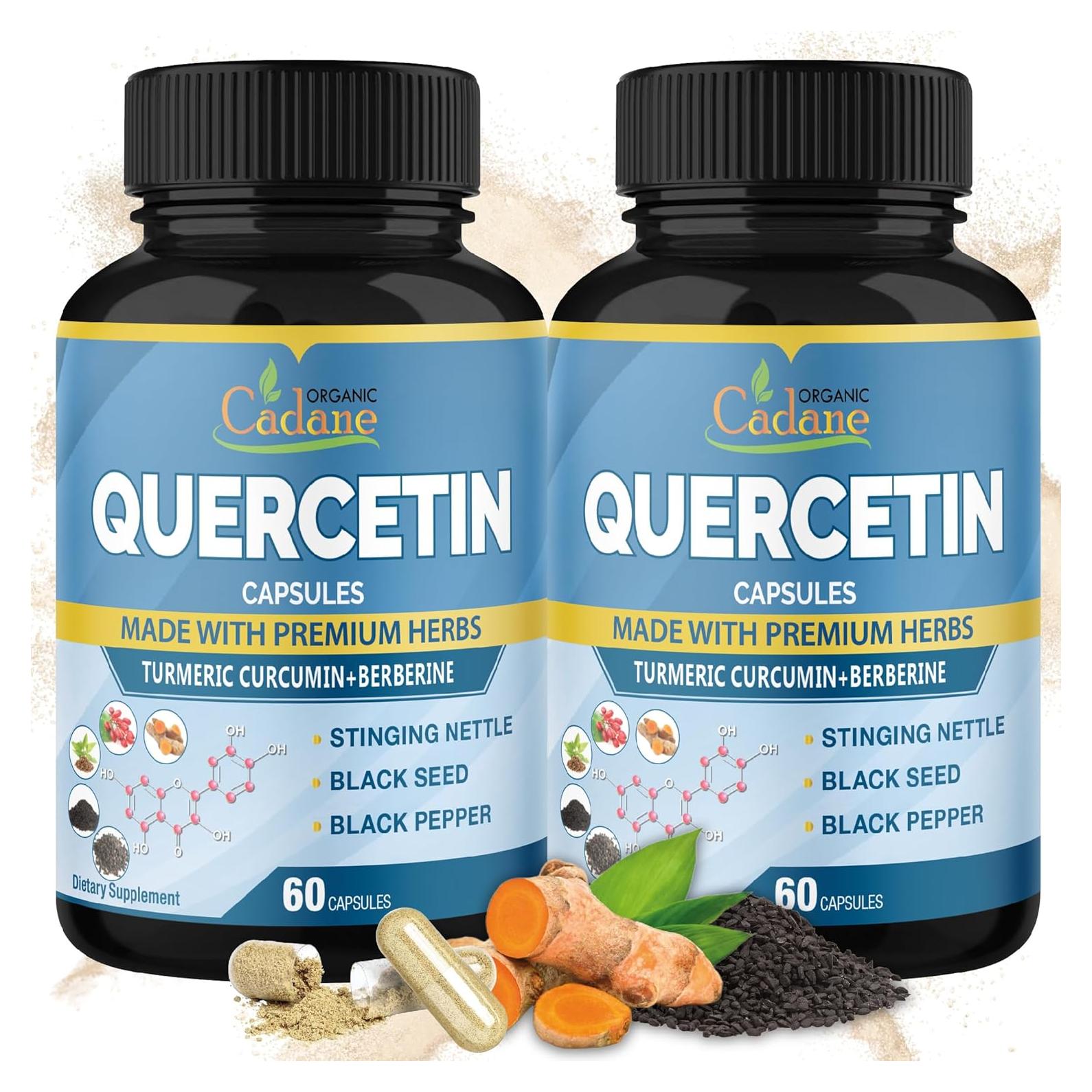 Suplemento de Quercetina Cadane Orgánico 120 Cápsulas 6en1