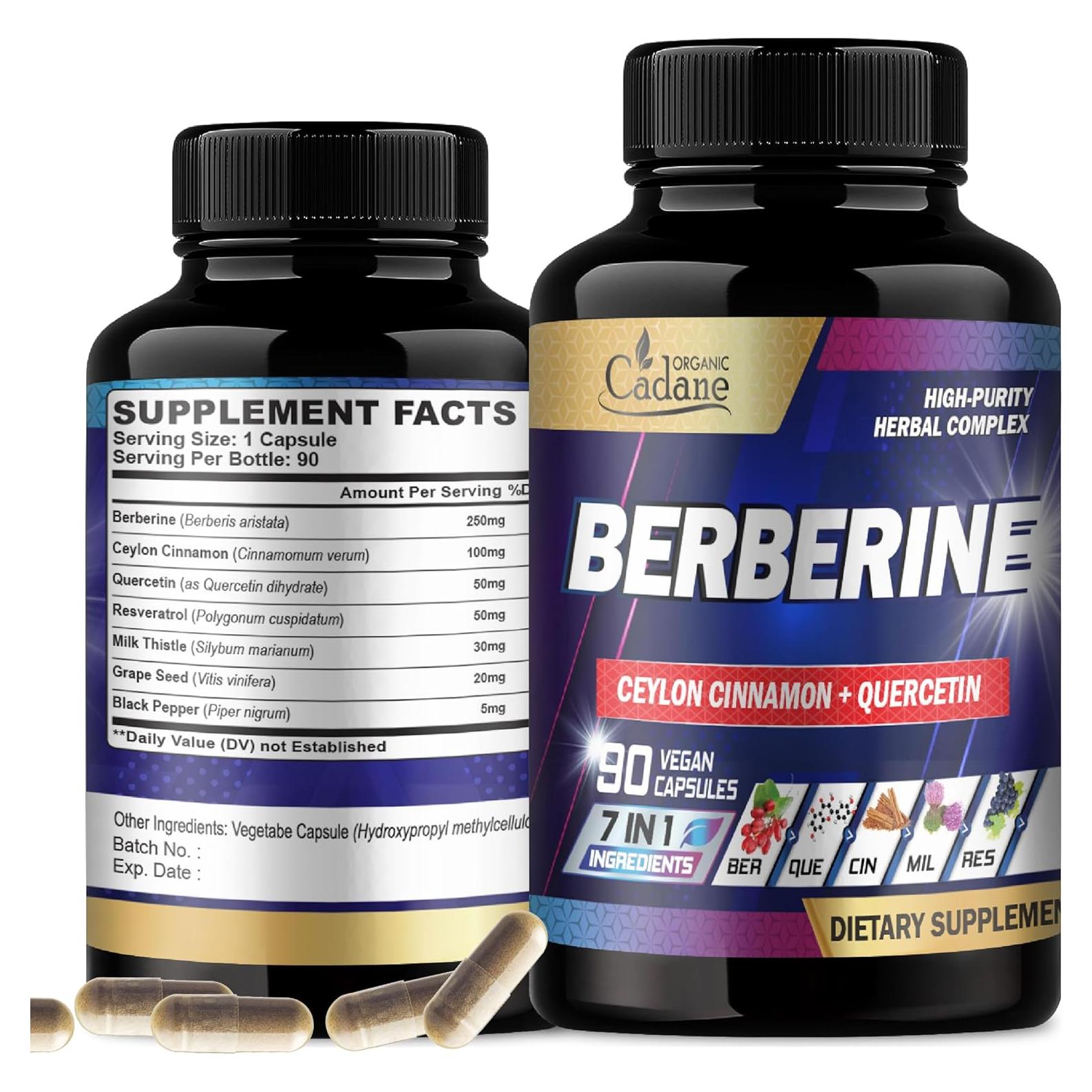 Suplemento de Berberina Cadane 90 Cápsulas - Bienestar Integral