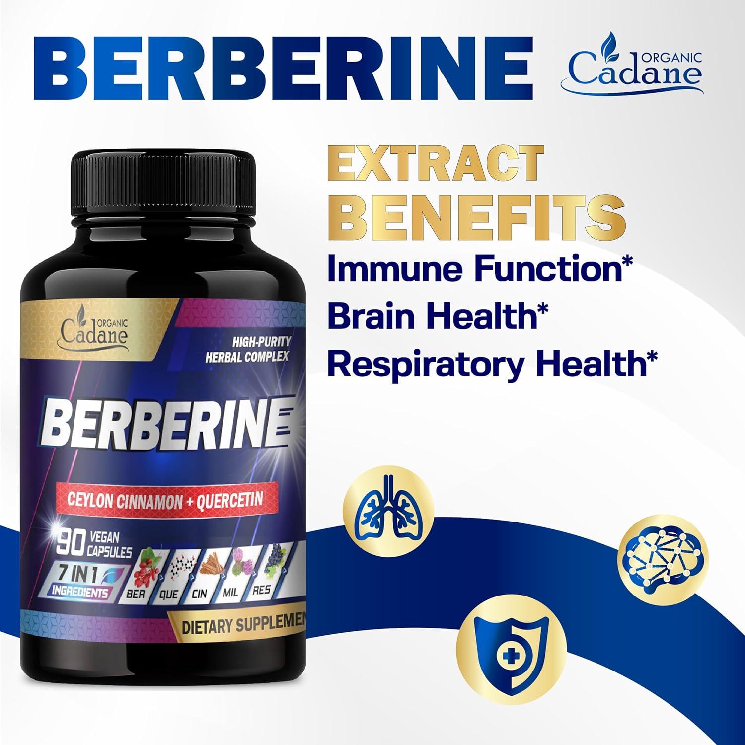 Suplemento de Berberina Cadane 90 Cápsulas - Bienestar Integral
