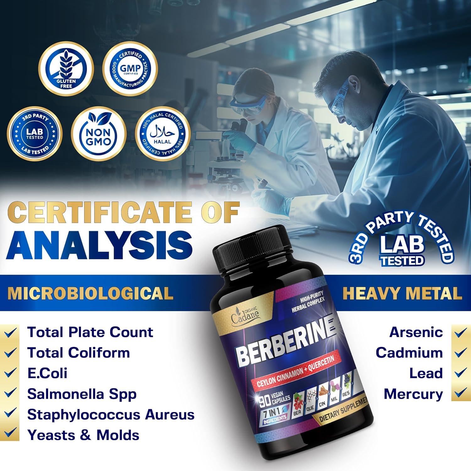 Suplemento de Berberina Cadane 90 Cápsulas - Bienestar Integral