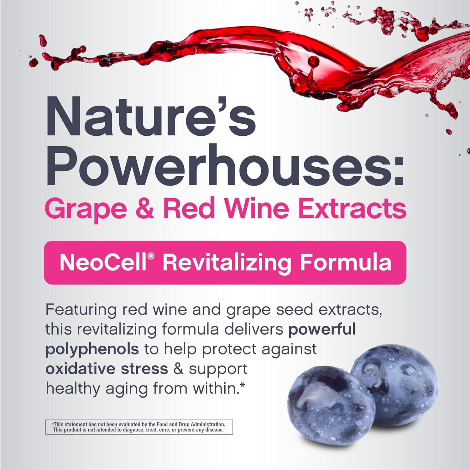 Complejo de Resveratrol NeoCell 1800 mg 180 Cápsulas Antioxidantes