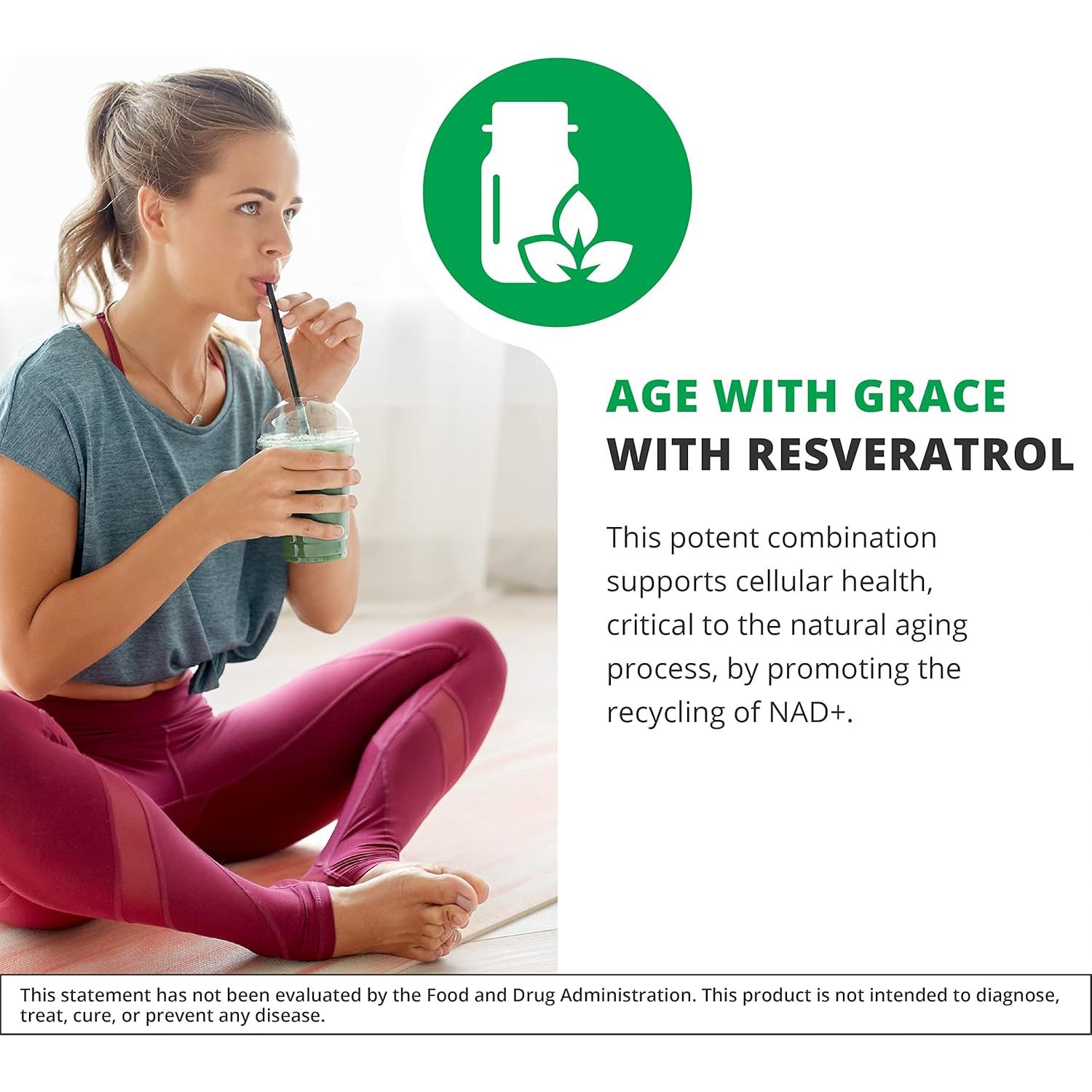 Cápsulas de Resveratrol NutraMedix 200mg - Antioxidante 60 Unidades