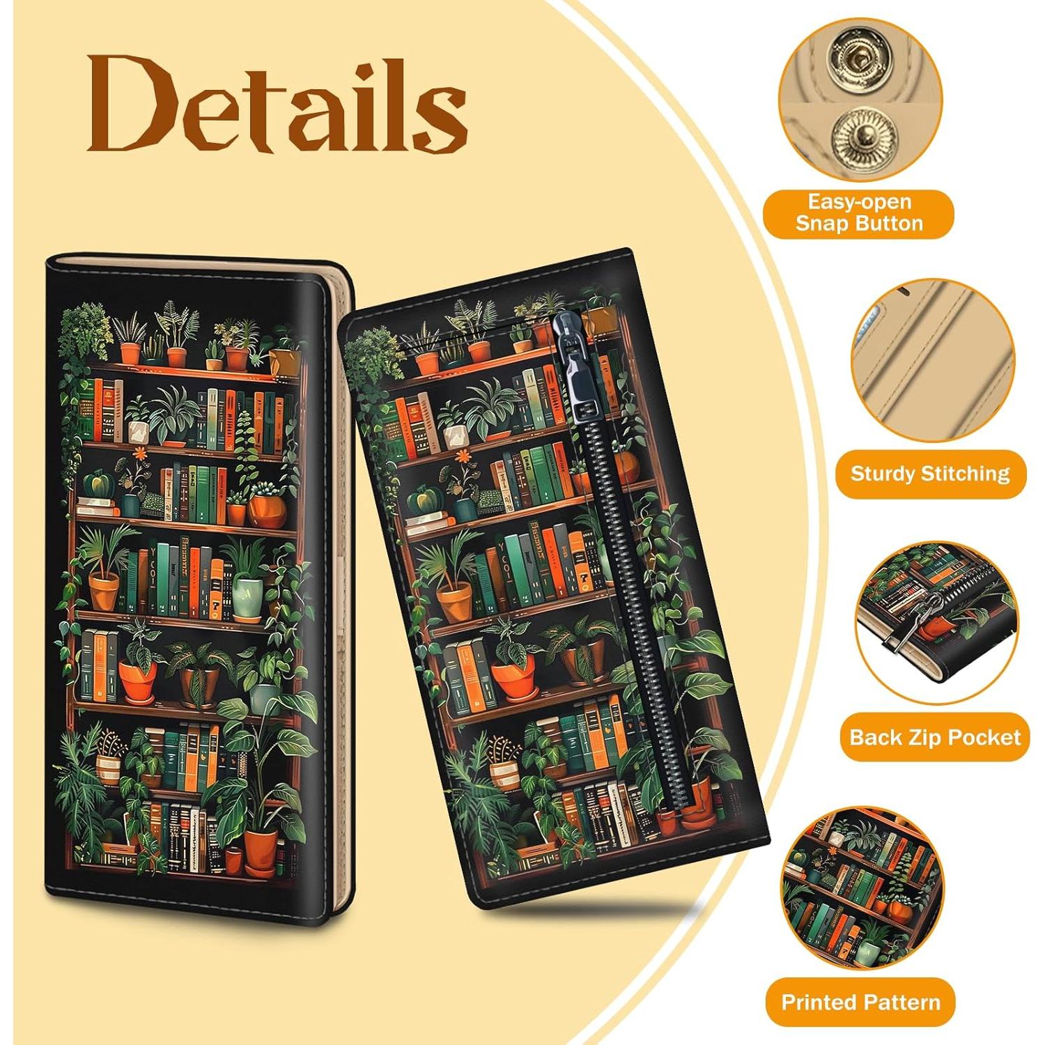 Billetera Mujer Immaturus RFID Cuero PU Delgada 19.3x9.8cm