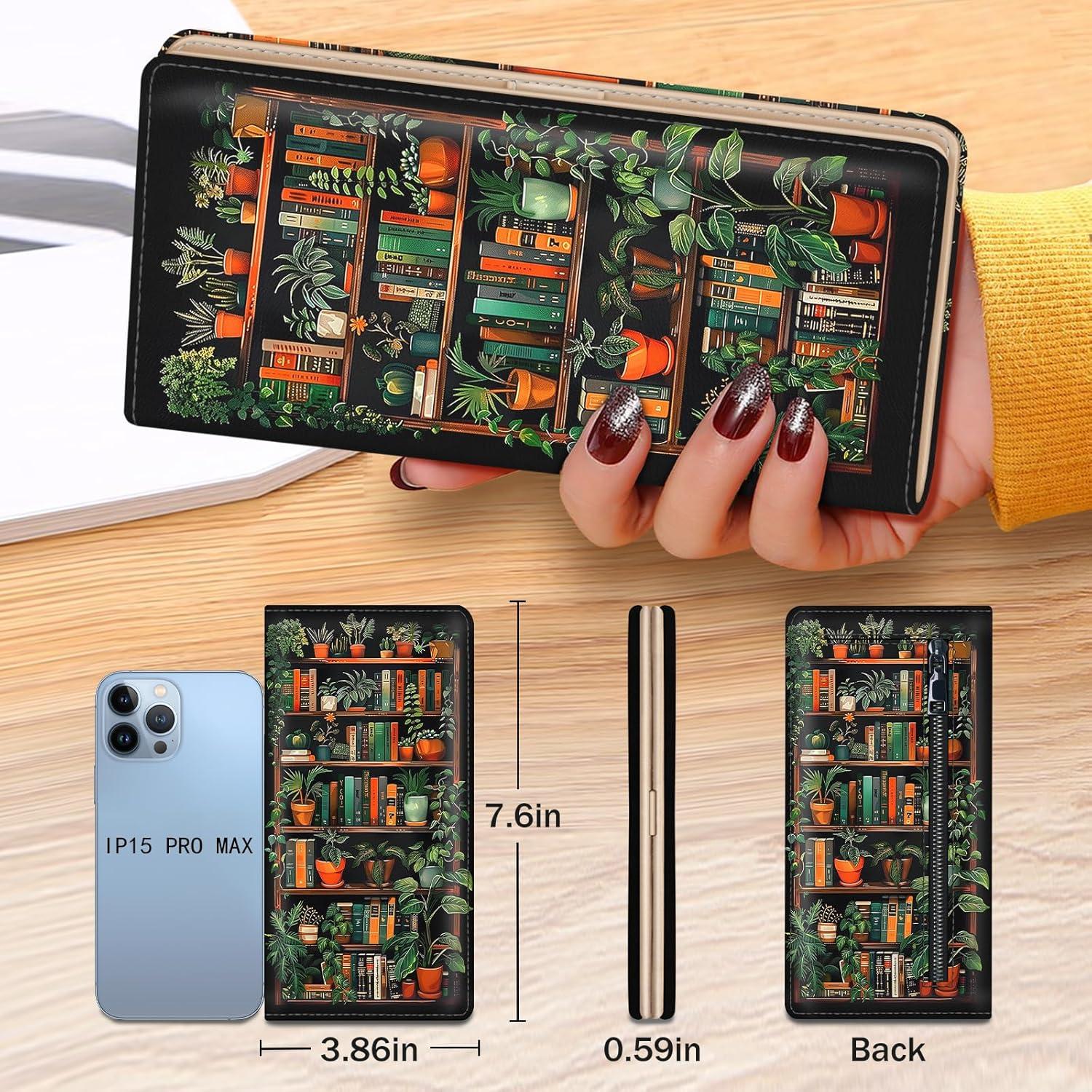 Billetera Mujer Immaturus RFID Cuero PU Delgada 19.3x9.8cm