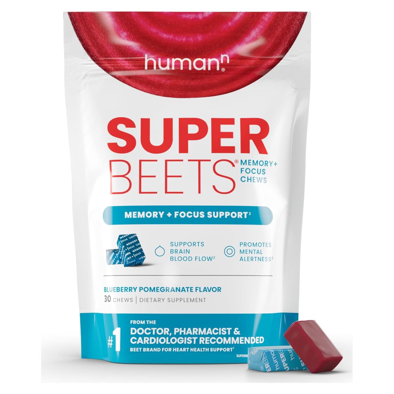 Suplemento Cerebral Humann SuperBeets 30 Unidades Sabor Arándano