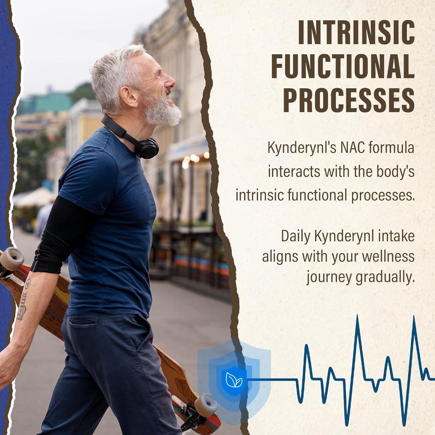 Suplemento Antioxidante Kynderynl NAC 1000mg 90 Cápsulas Veganas