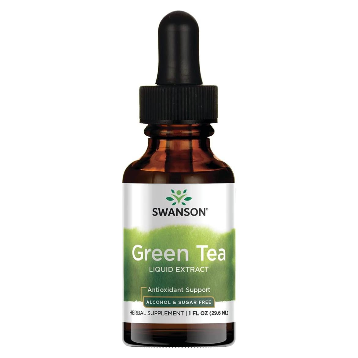 Extracto Líquido de Té Verde Swanson 30 ml Sin Alcohol