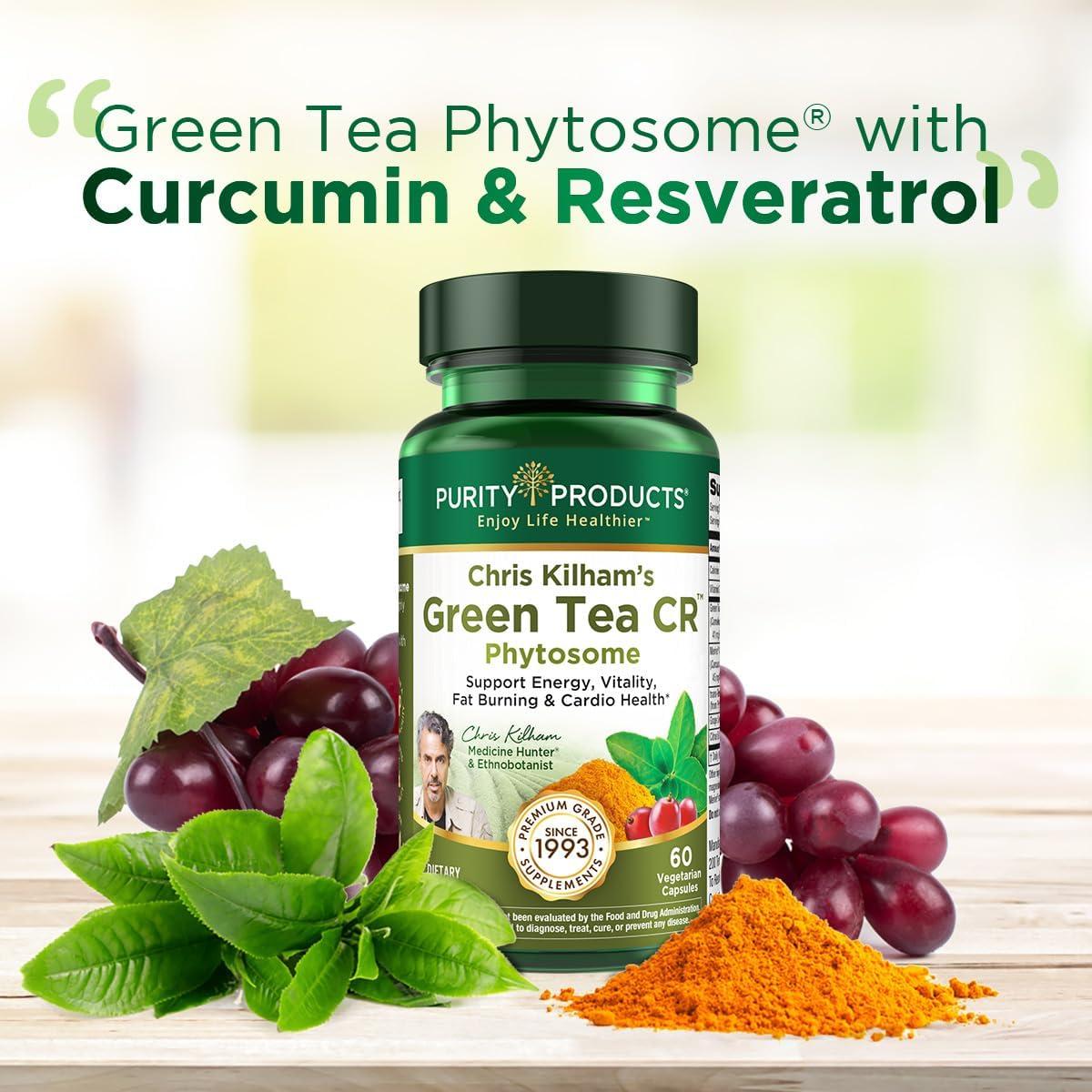 Cápsulas de Té Verde CR Phytosome Productos de Pureza 60 Unidades