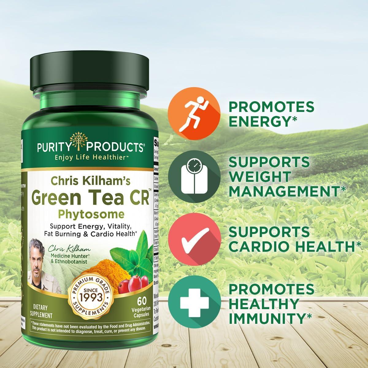 Cápsulas de Té Verde CR Phytosome Productos de Pureza 60 Unidades