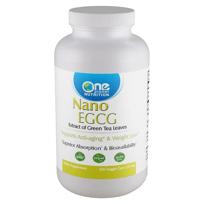 Cápsulas Nano EGCG One Planet Nutrition 250 mg - 120 Porciones
