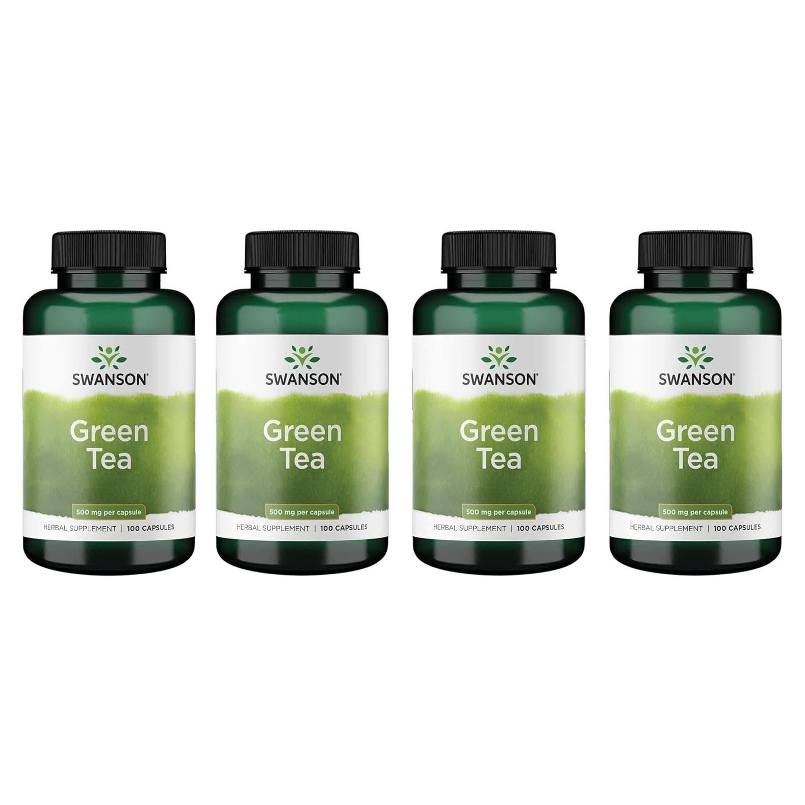 Suplemento de Extracto de Té Verde Swanson 500mg - 100 Cápsulas
