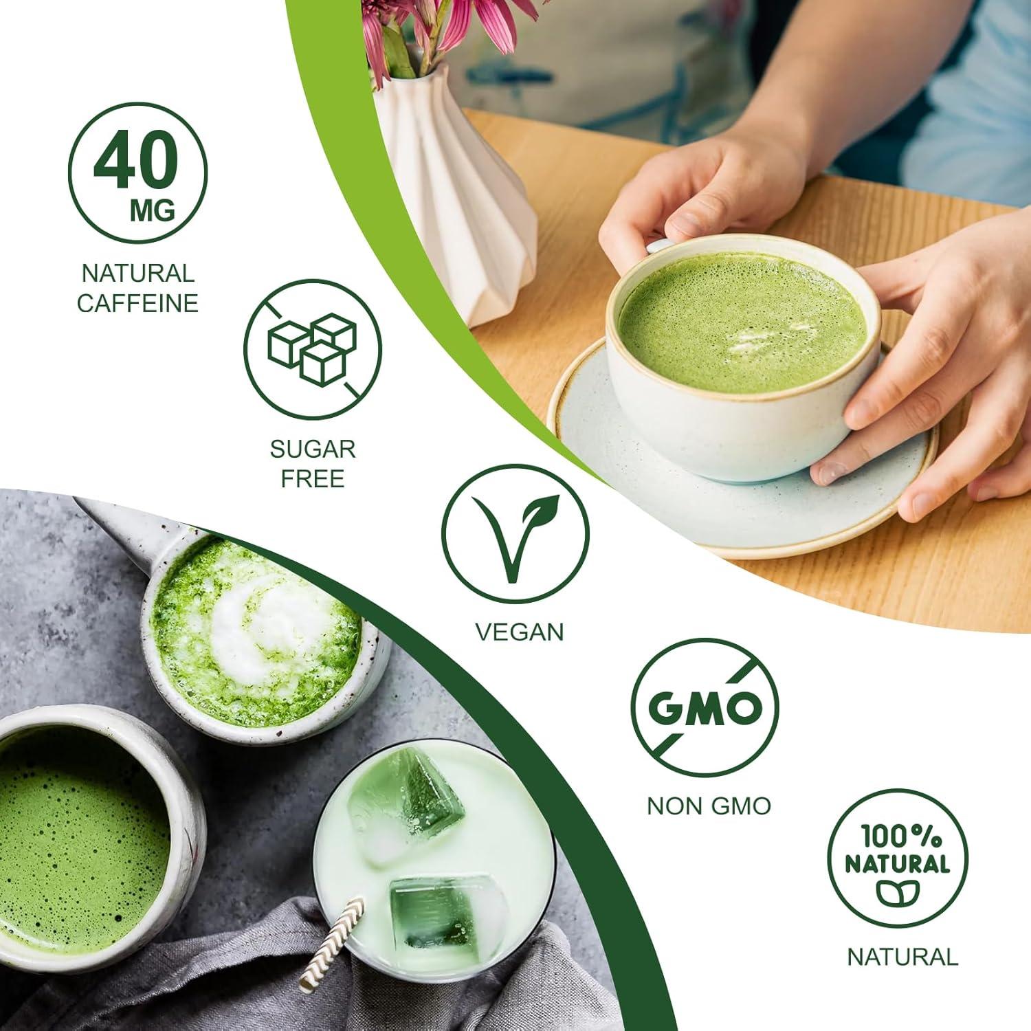 Hongo Matcha Ceremonial ORGFUN 130g - Latte Saludable Sin Azúcar