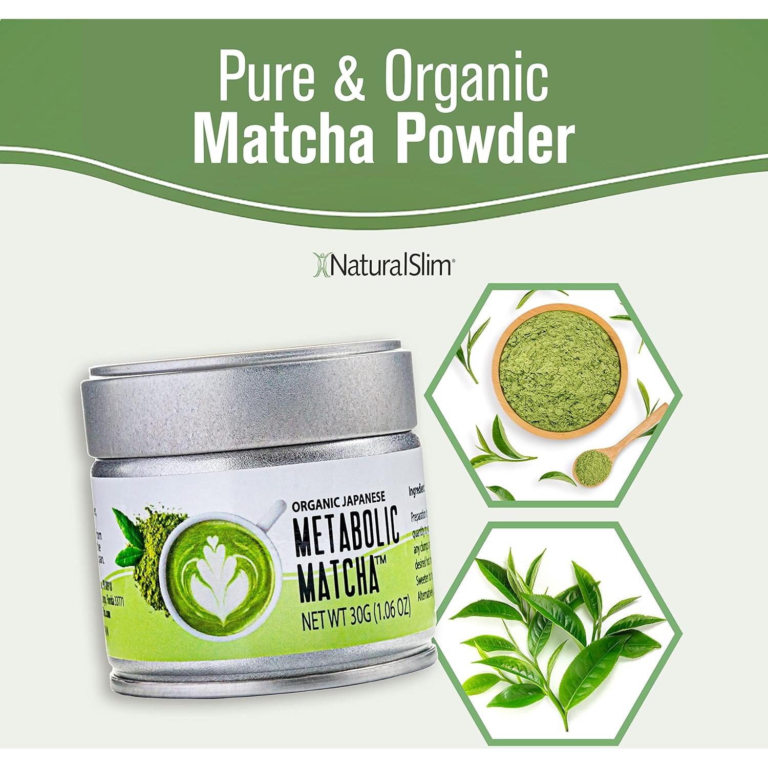 Polvo de Matcha Verde Orgánico RelaxSlim 30g - Energía y Metabolismo
