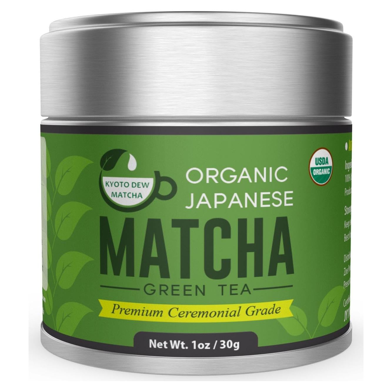 Matcha Orgánico Ceremonial Kyoto Dew 30g - Té Verde Japonés