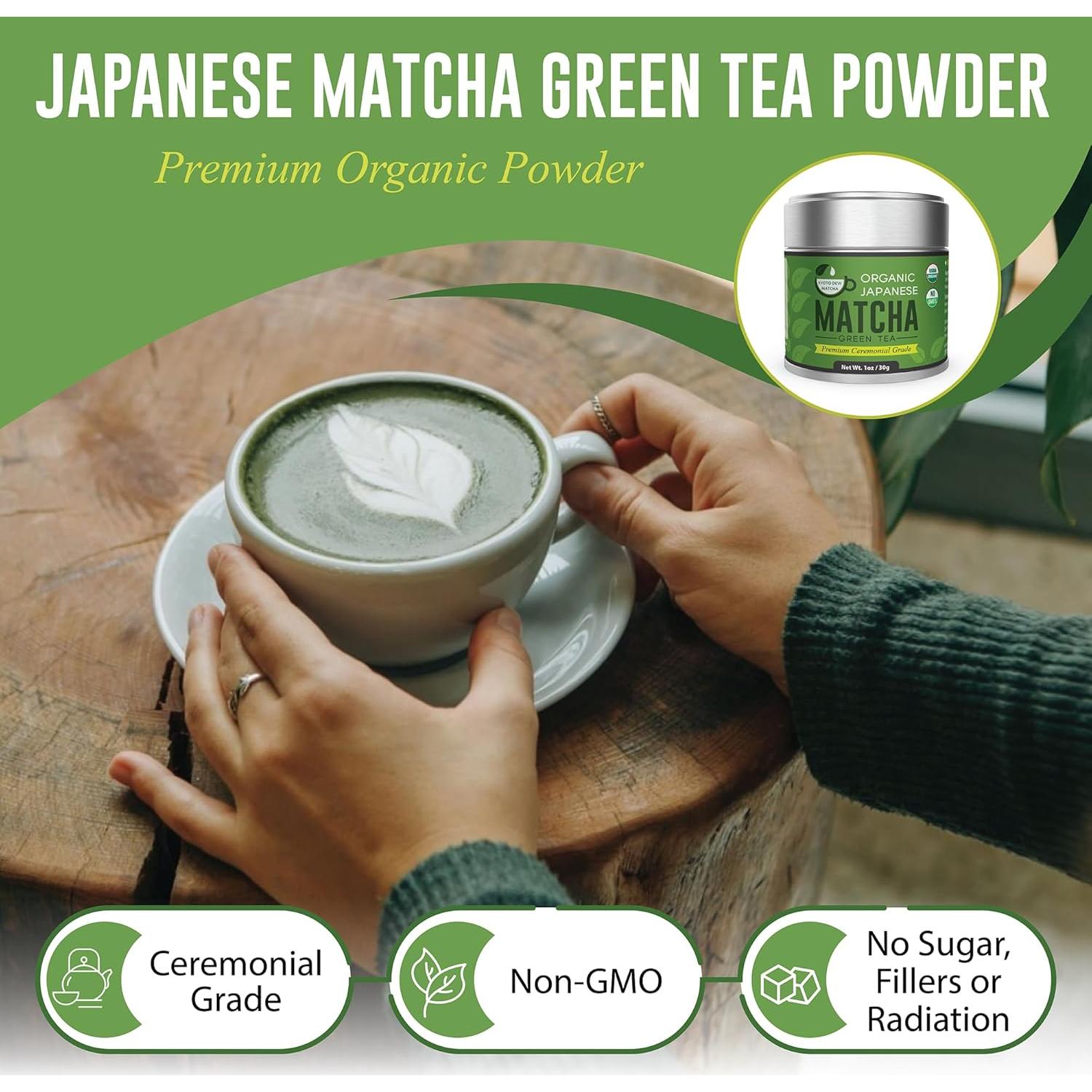Matcha Orgánico Ceremonial Kyoto Dew 30g - Té Verde Japonés