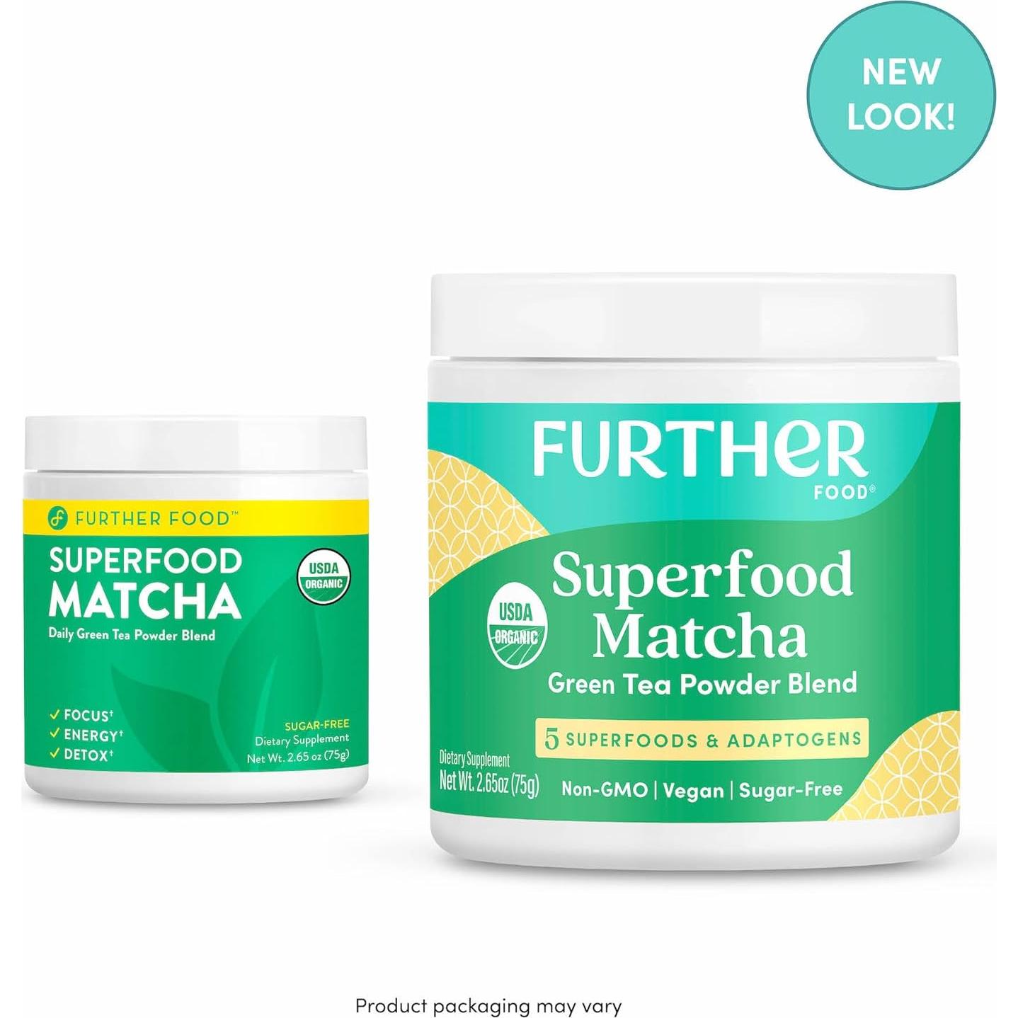 Polvo de Té Verde Matcha Orgánico Further Food 30 Porciones