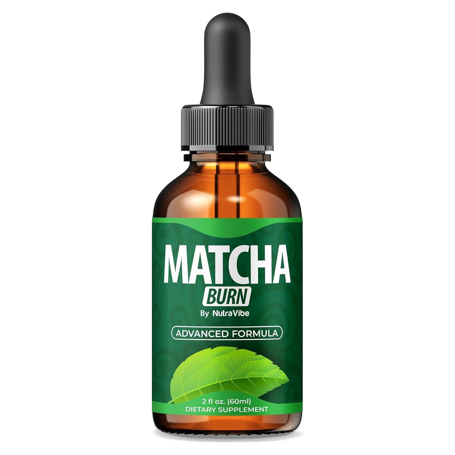 Gotas Líquidas de Matcha Burn NutraVibe - Energía Natural 30 Porciones
