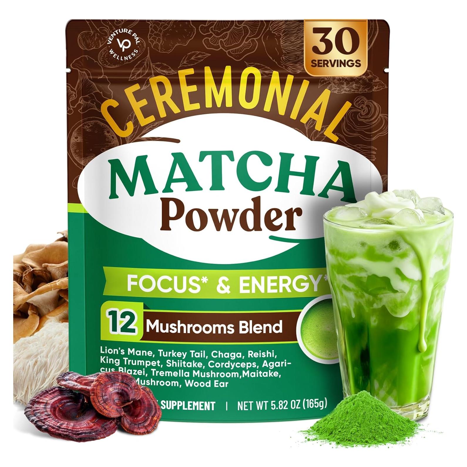 Matcha Ceremonial Venture Pal 165g con 12 Superfoods y Probioticos