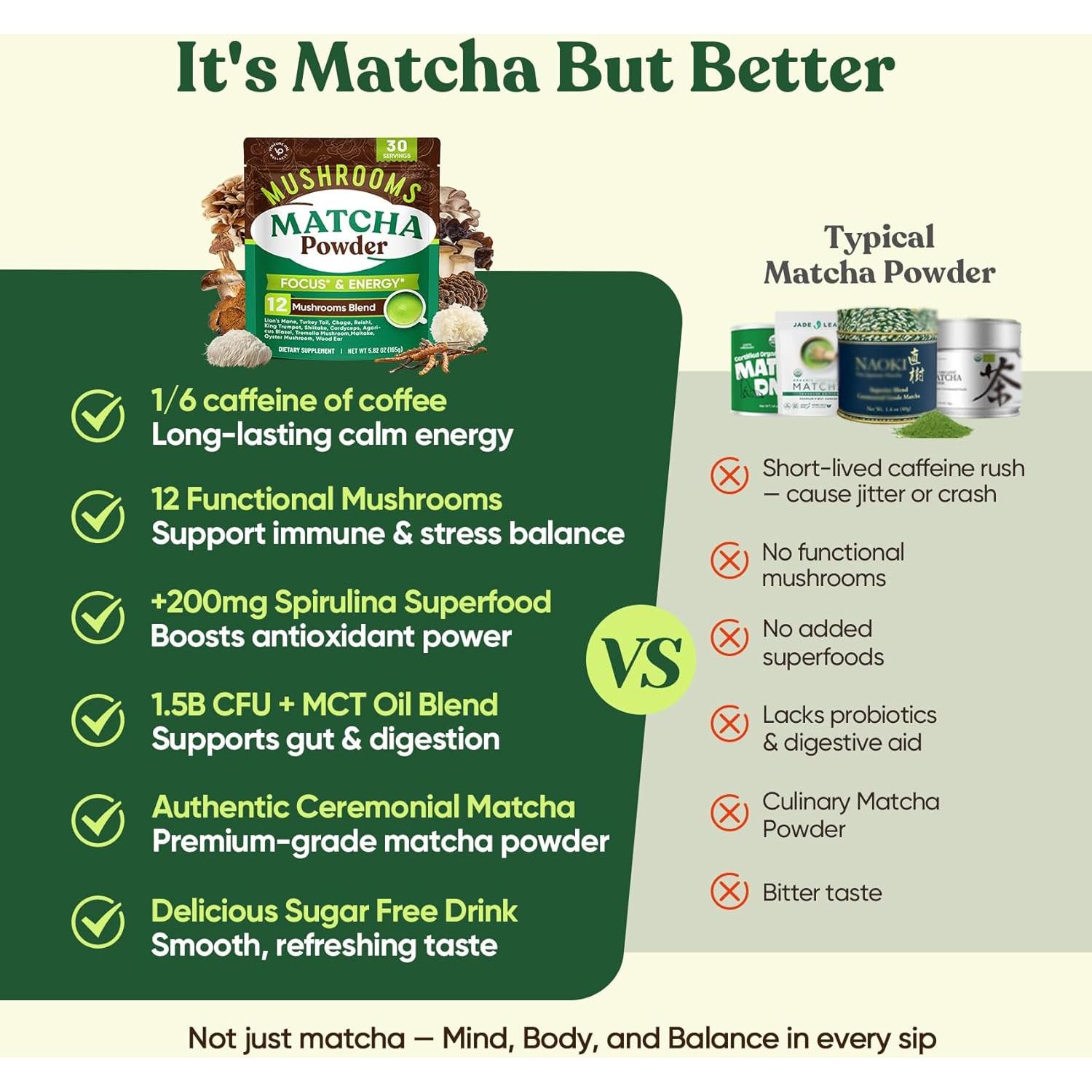 Matcha Ceremonial Venture Pal 165g con 12 Superfoods y Probioticos