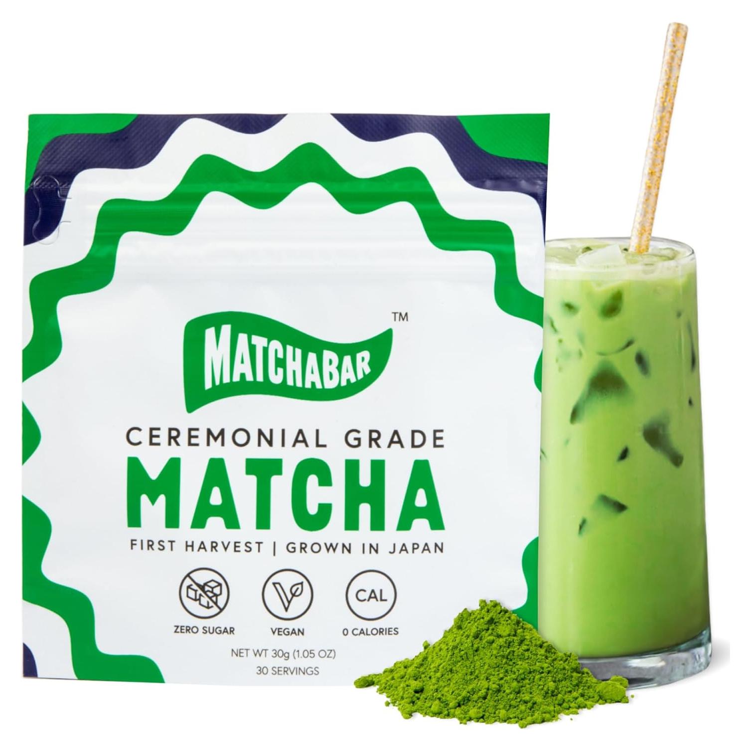 Polvo de Matcha Grado Ceremonial MatchaBar 30g - Té Verde Japonés