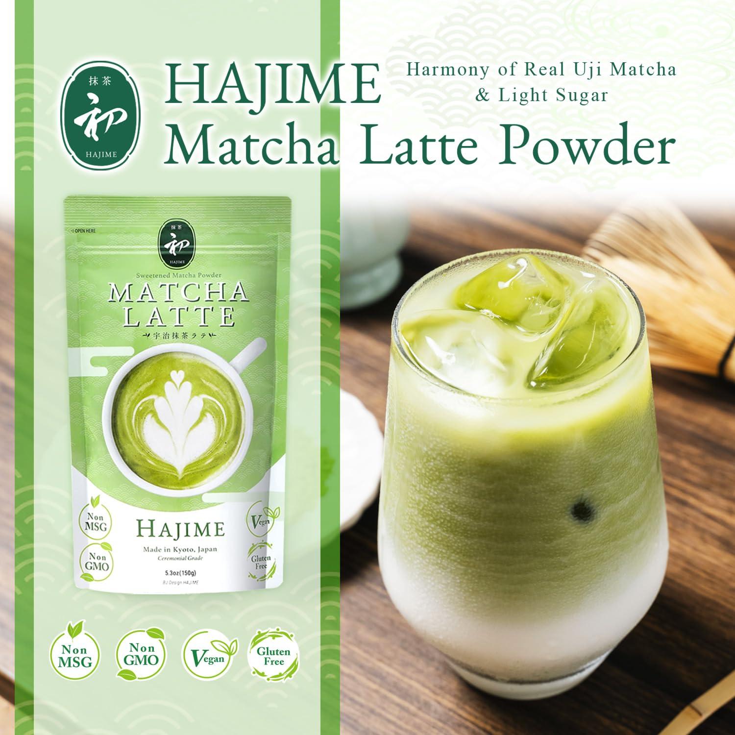Polvo de Matcha Latte BJDesign HAJIME 150g - Vegano, Sin Gluten
