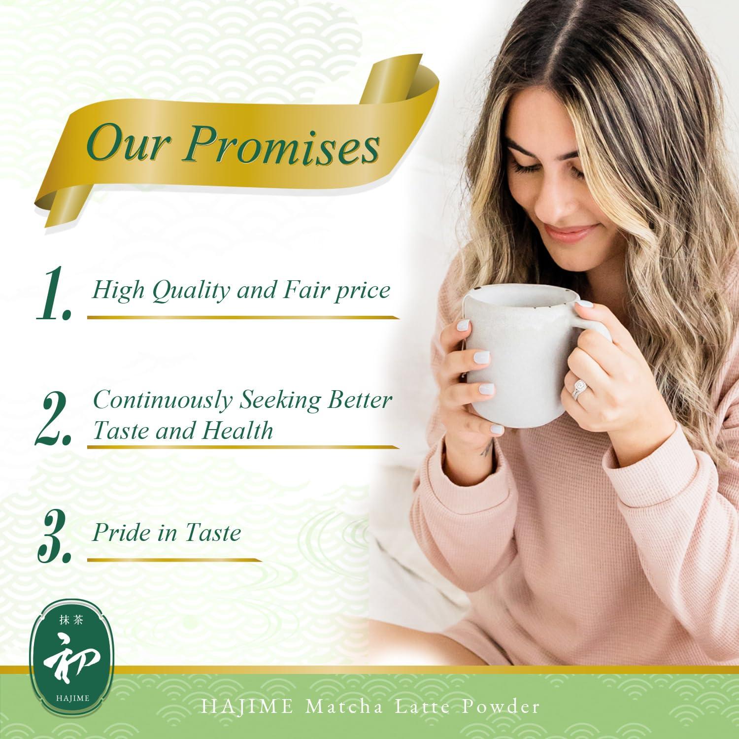 Polvo de Matcha Latte BJDesign HAJIME 150g - Vegano, Sin Gluten