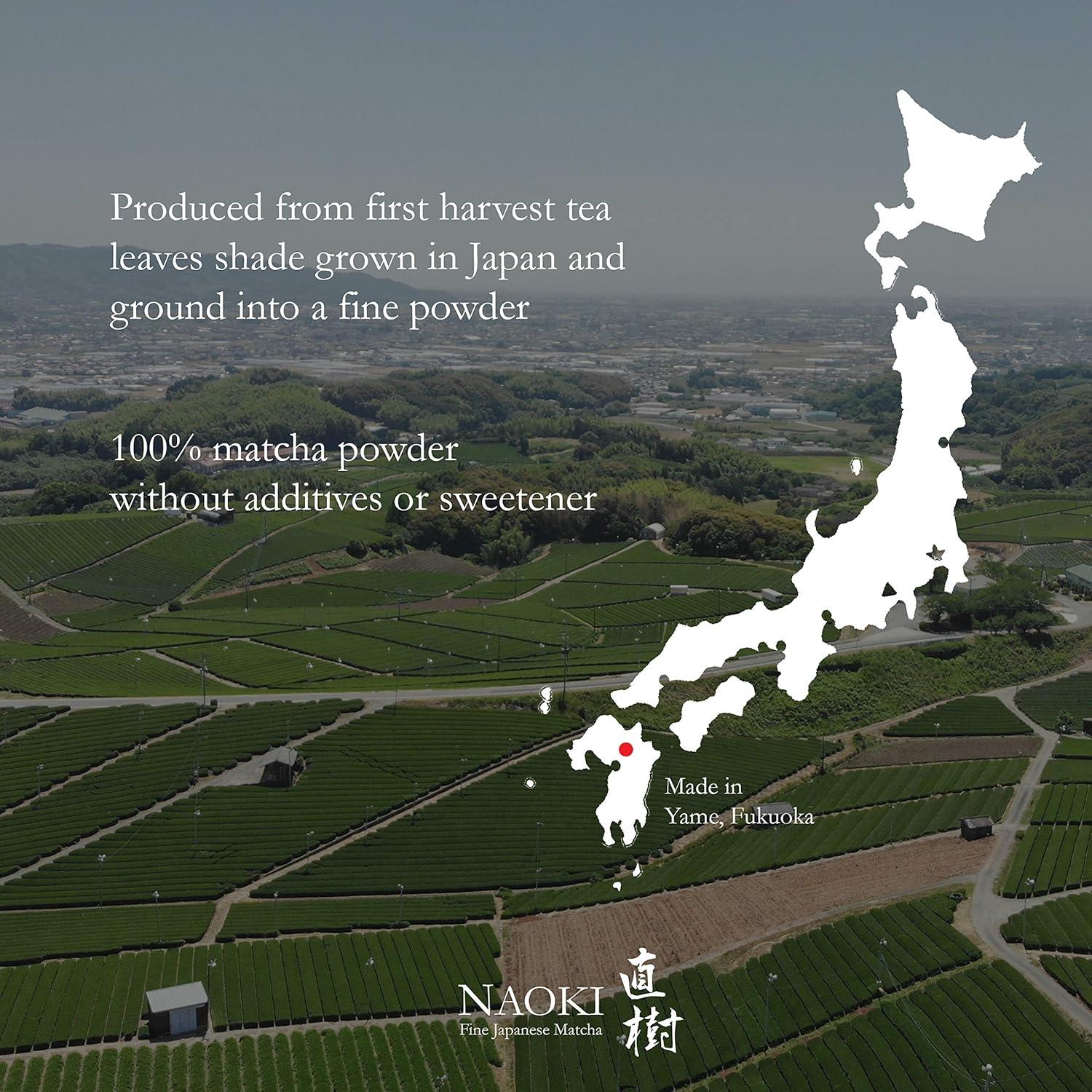 Matcha Verde en Polvo Ceremonial Naoki Yame 100g - Sabor Dulce