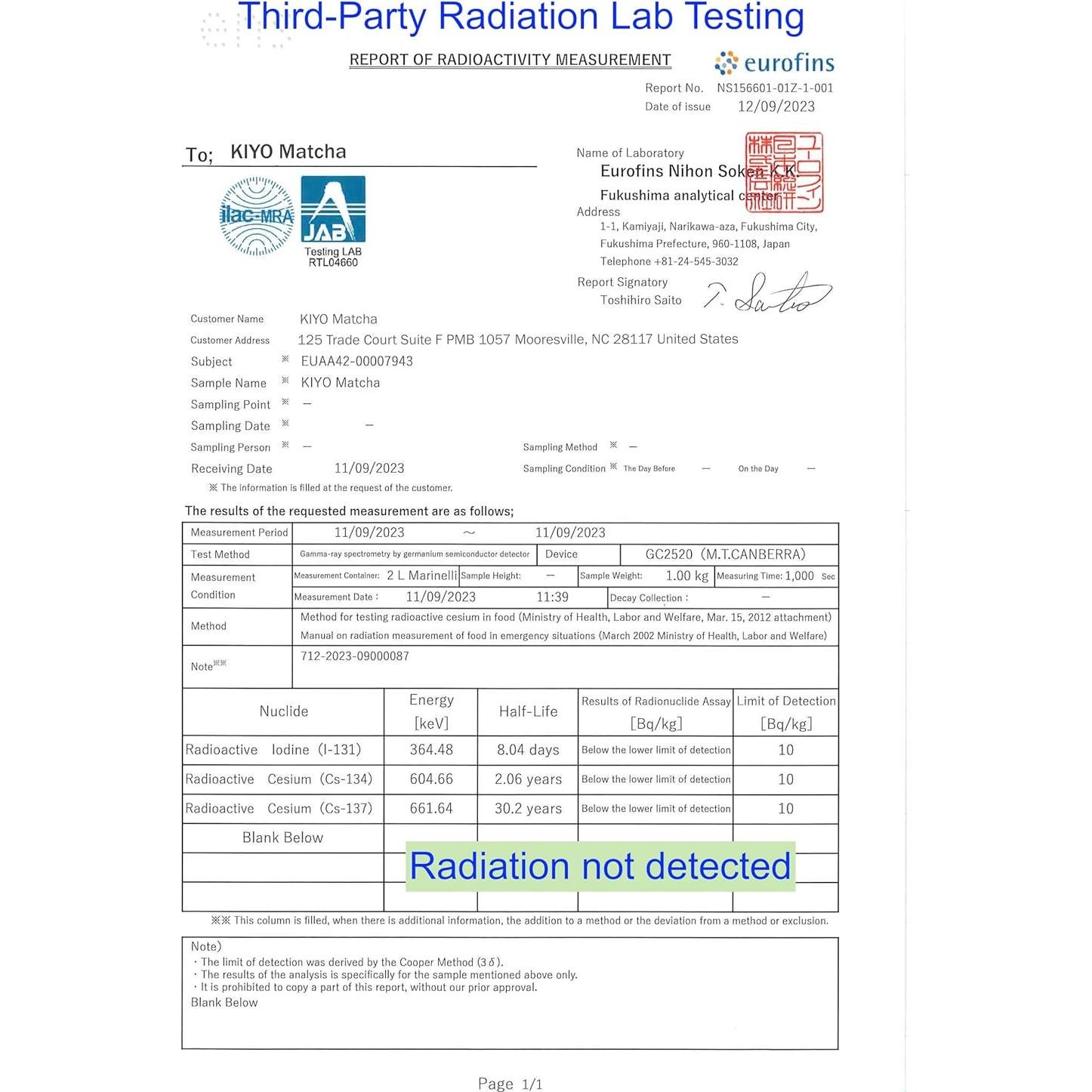 Kiyo Matcha Grado Premium Ceremonial Uji 40g - Té Verde Japonés