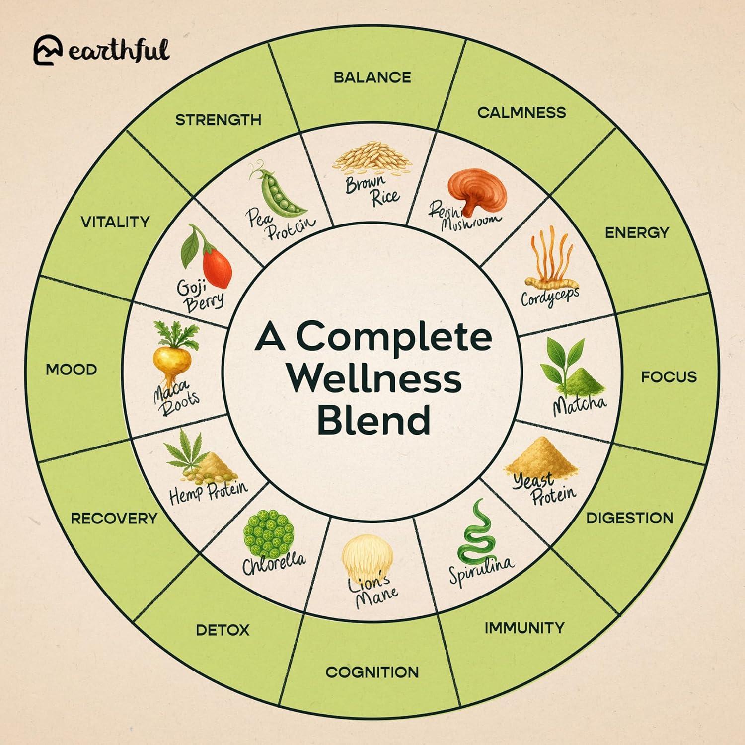 Proteína Vegetal Earthful Matcha Boba 20 Porciones 0.93kg