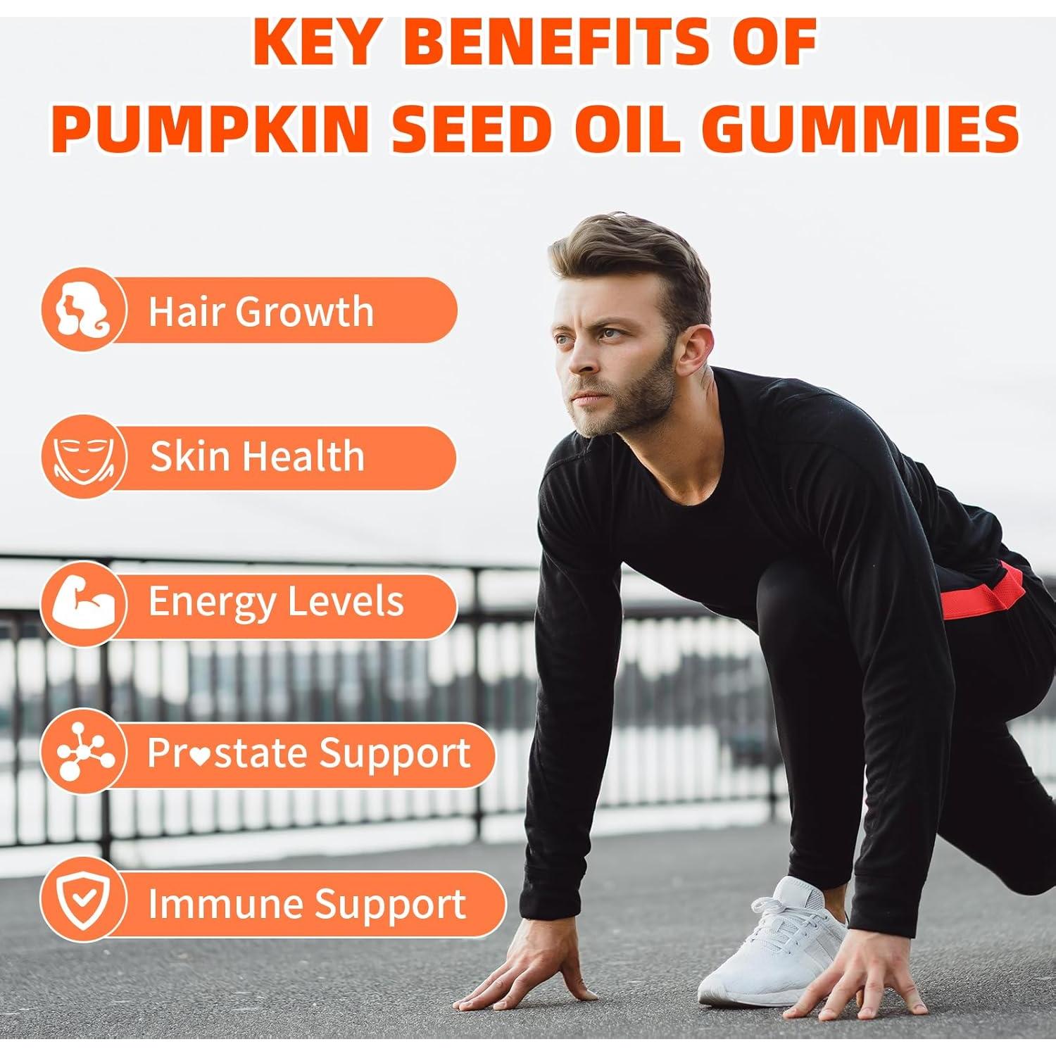 Gomas de Aceite de Semilla de Calabaza 4000mg Mchokuu 60 Unidades