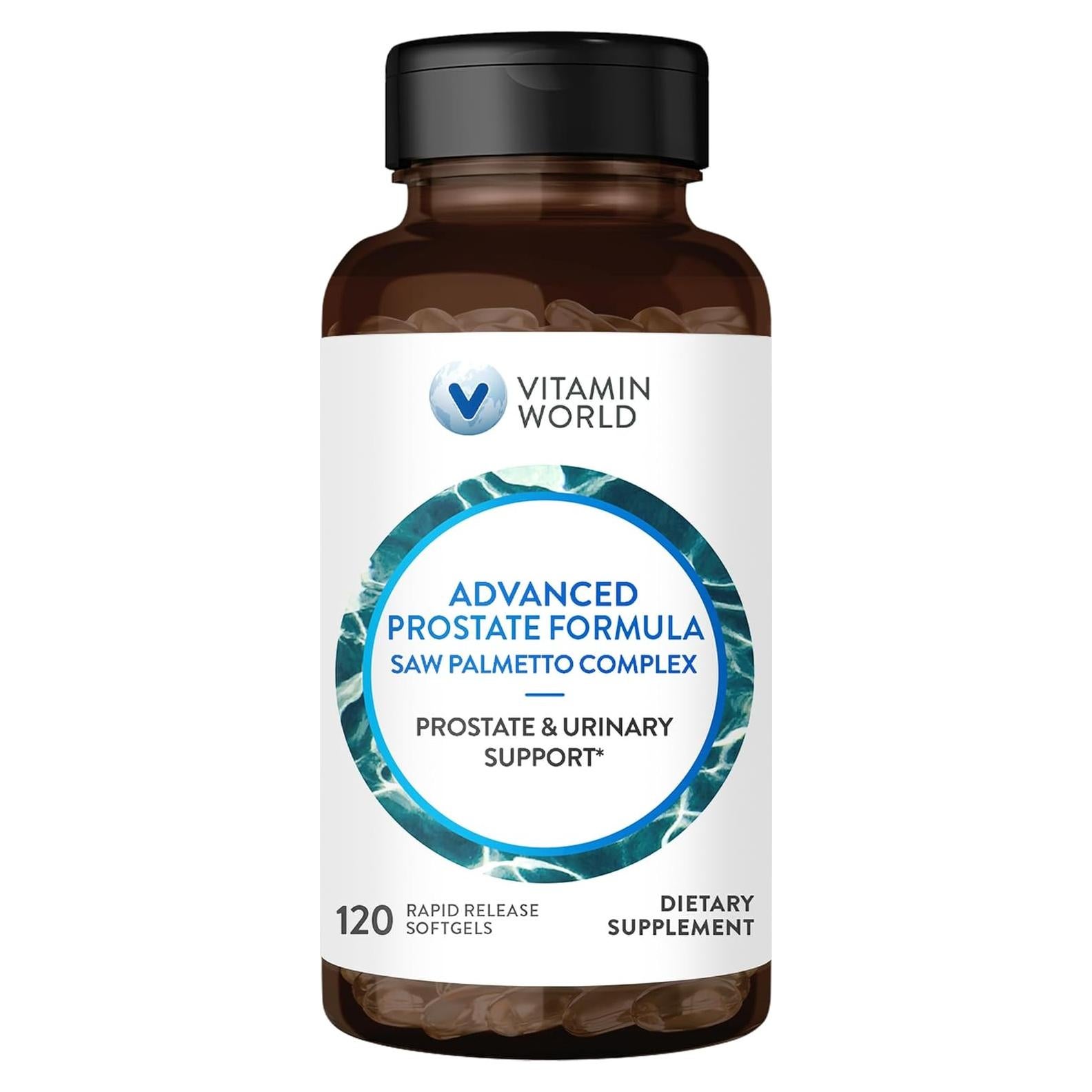 Fórmula Avanzada de Próstata Vitamin World 120 Softgels